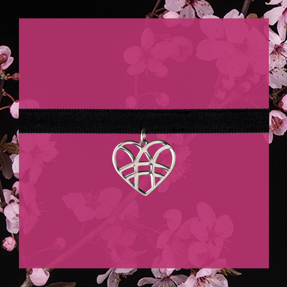 Náhrdelník choker srdce