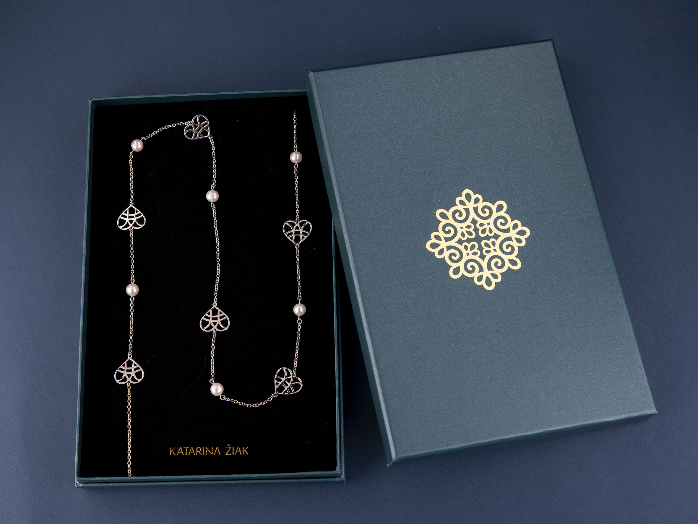 Retiazka srdiečka + perly