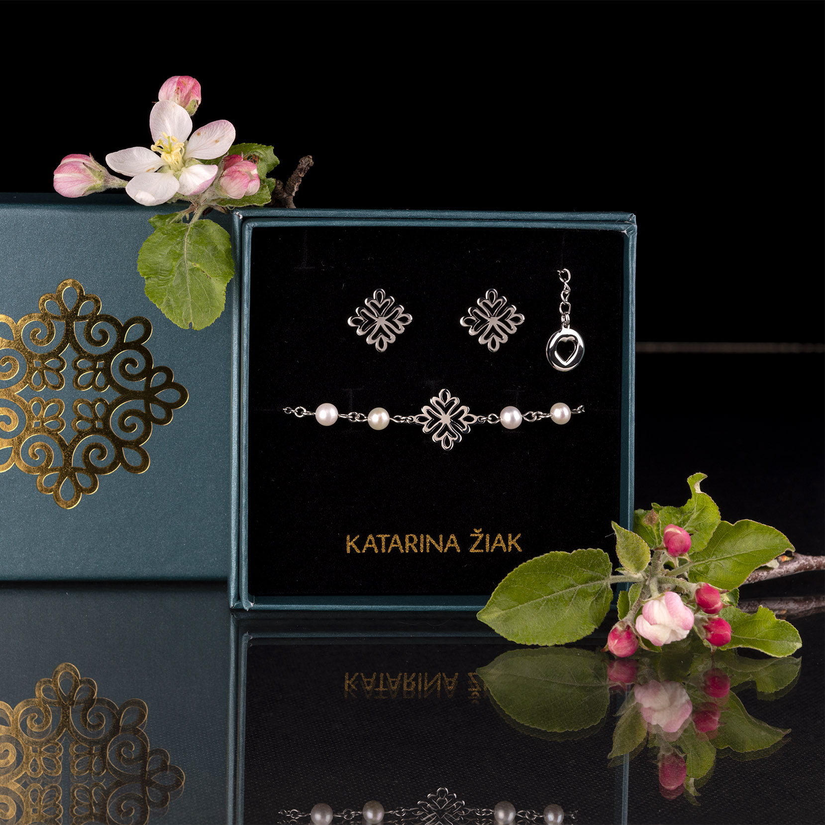 Set Trakovice ornament + perla