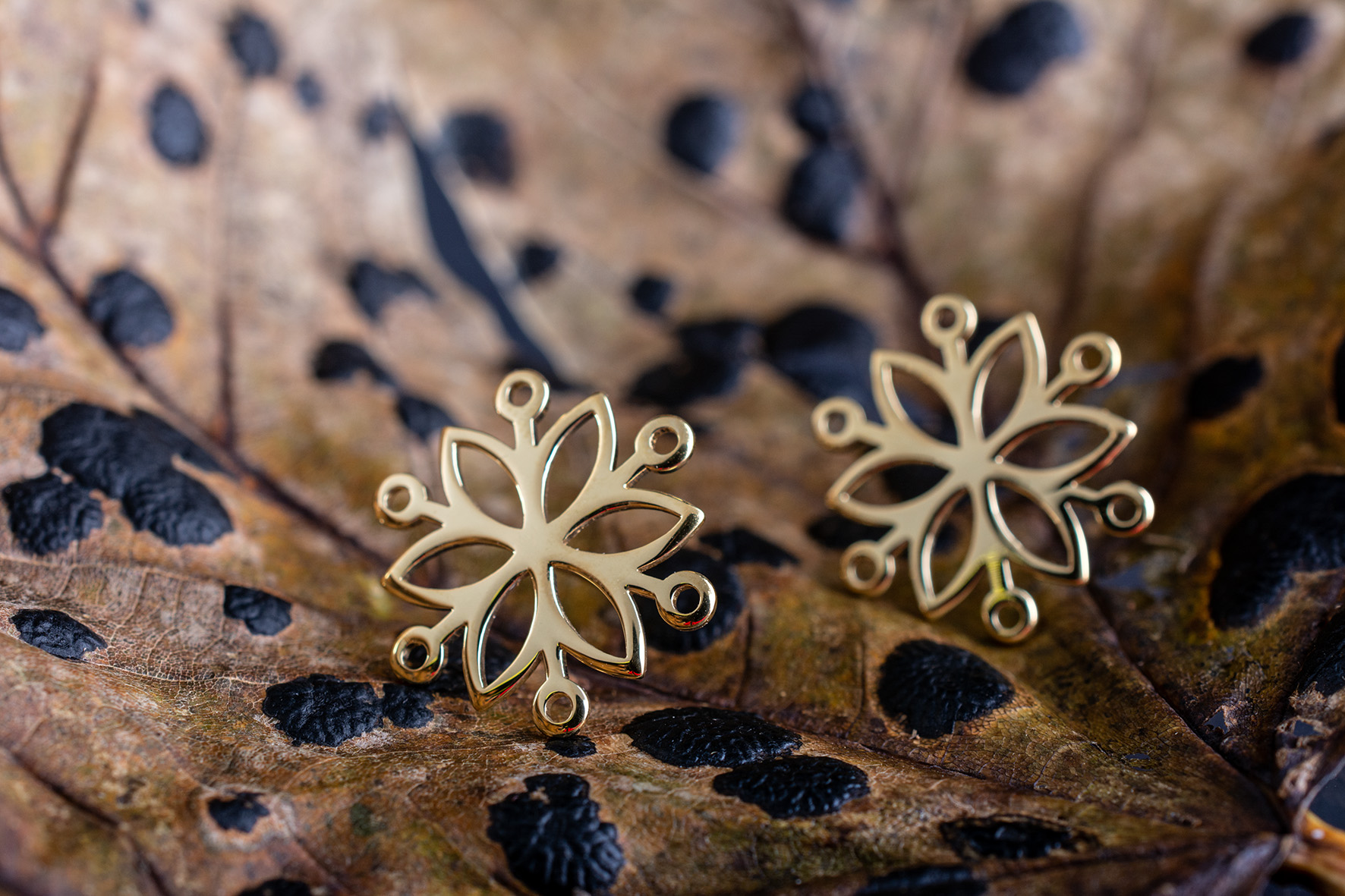 Napichovacie náušnice Kvet života 2