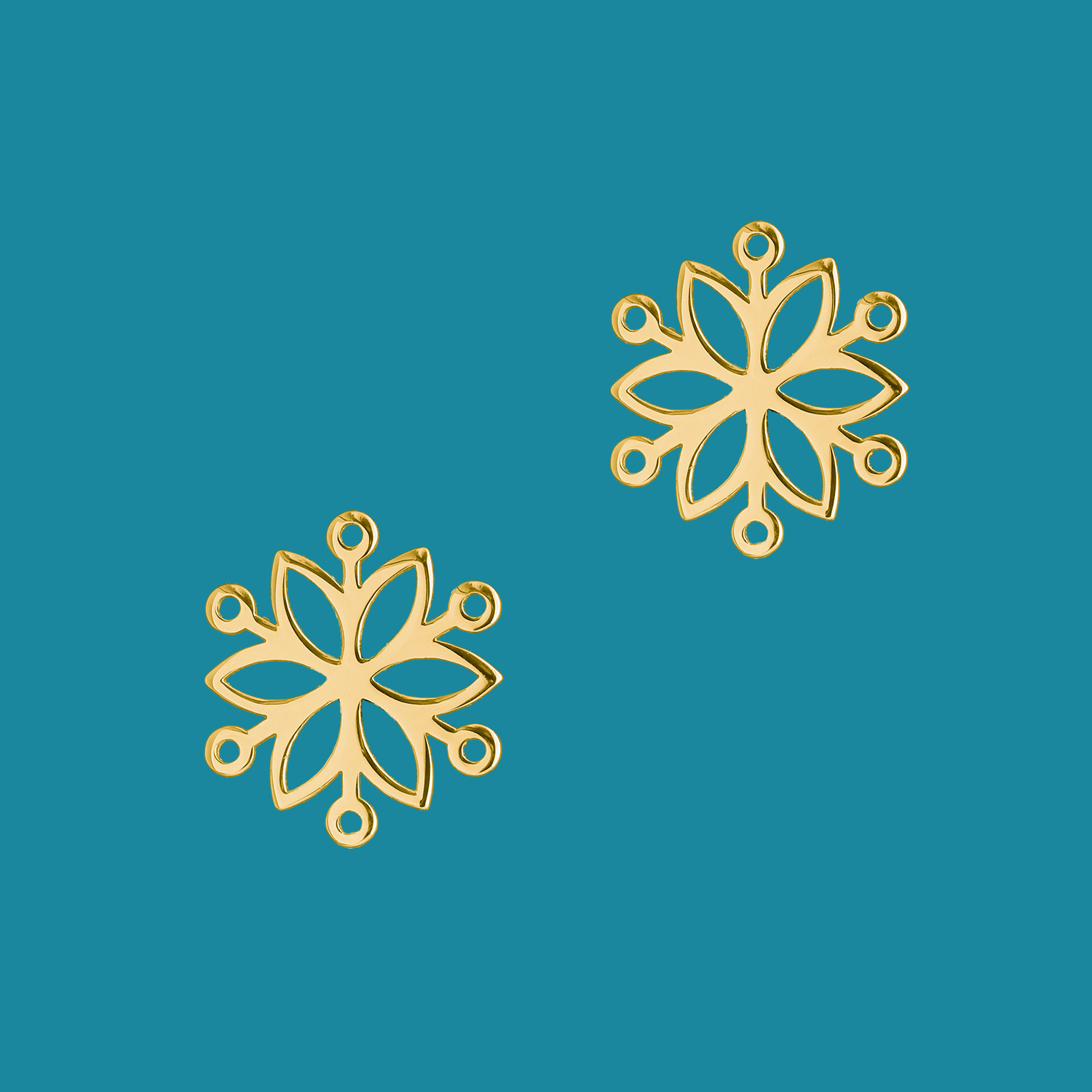 Napichovacie náušnice Kvet života 2