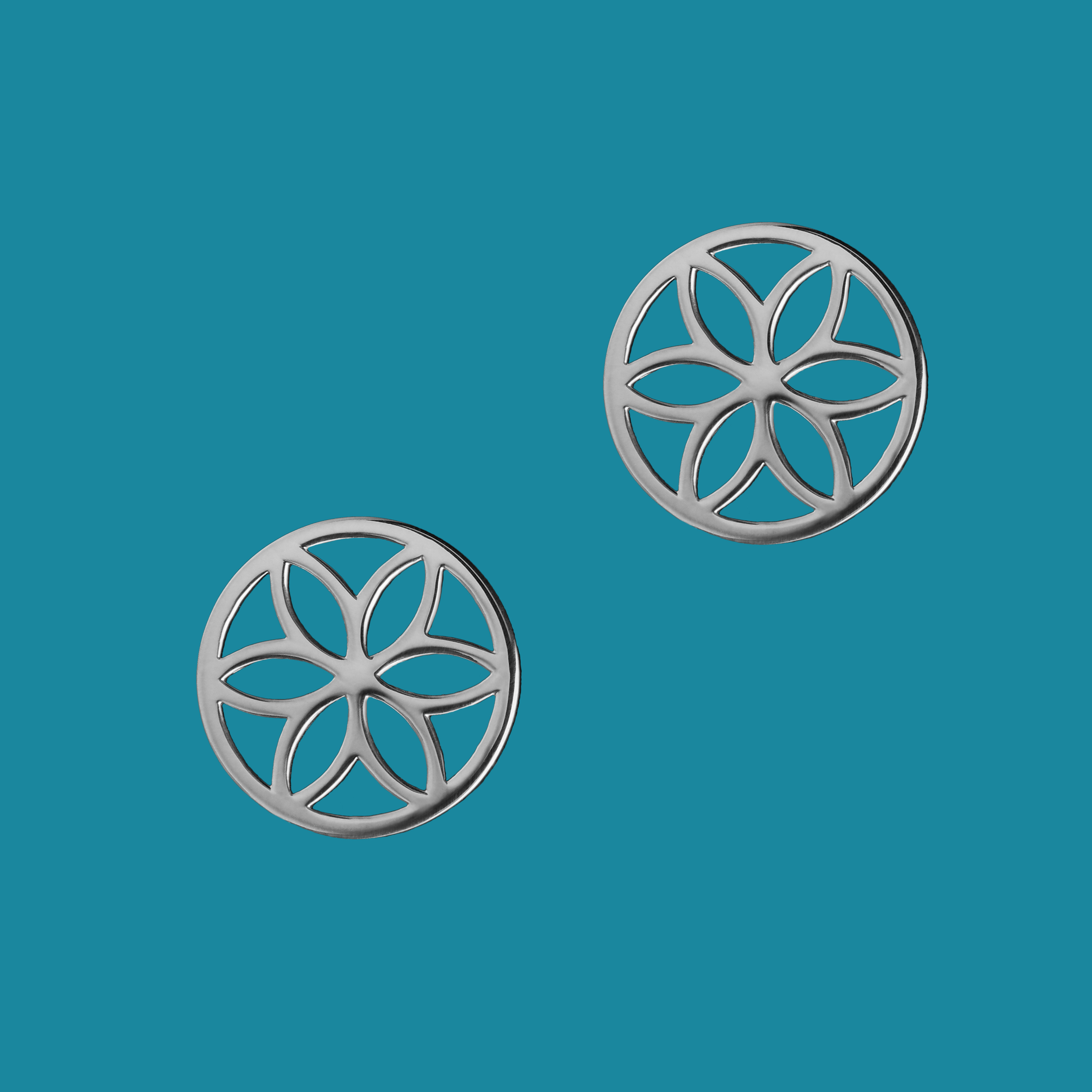 Napichovacie náušnice Kvet života 3