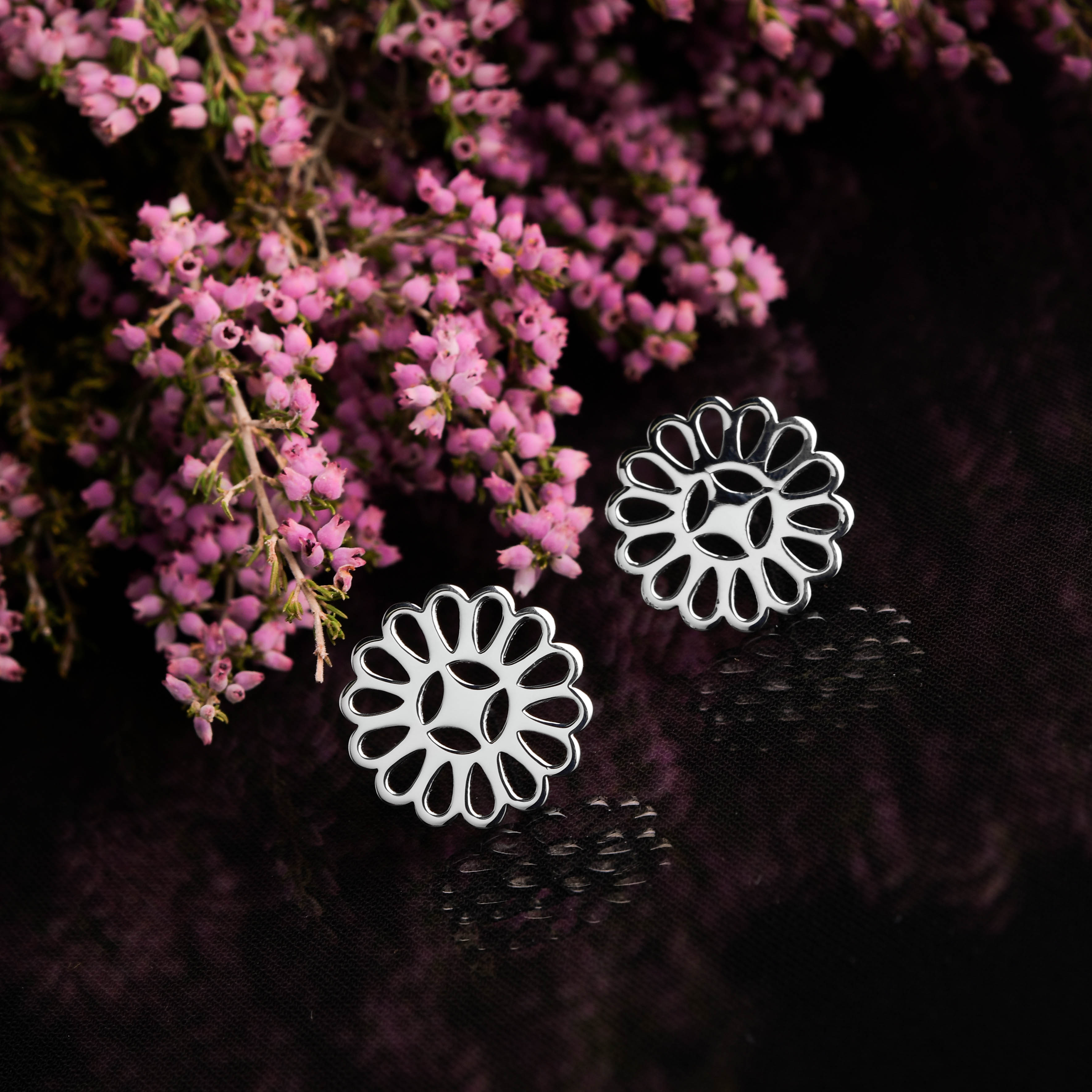 Napichovacie náušnice malé cíferské margarétky