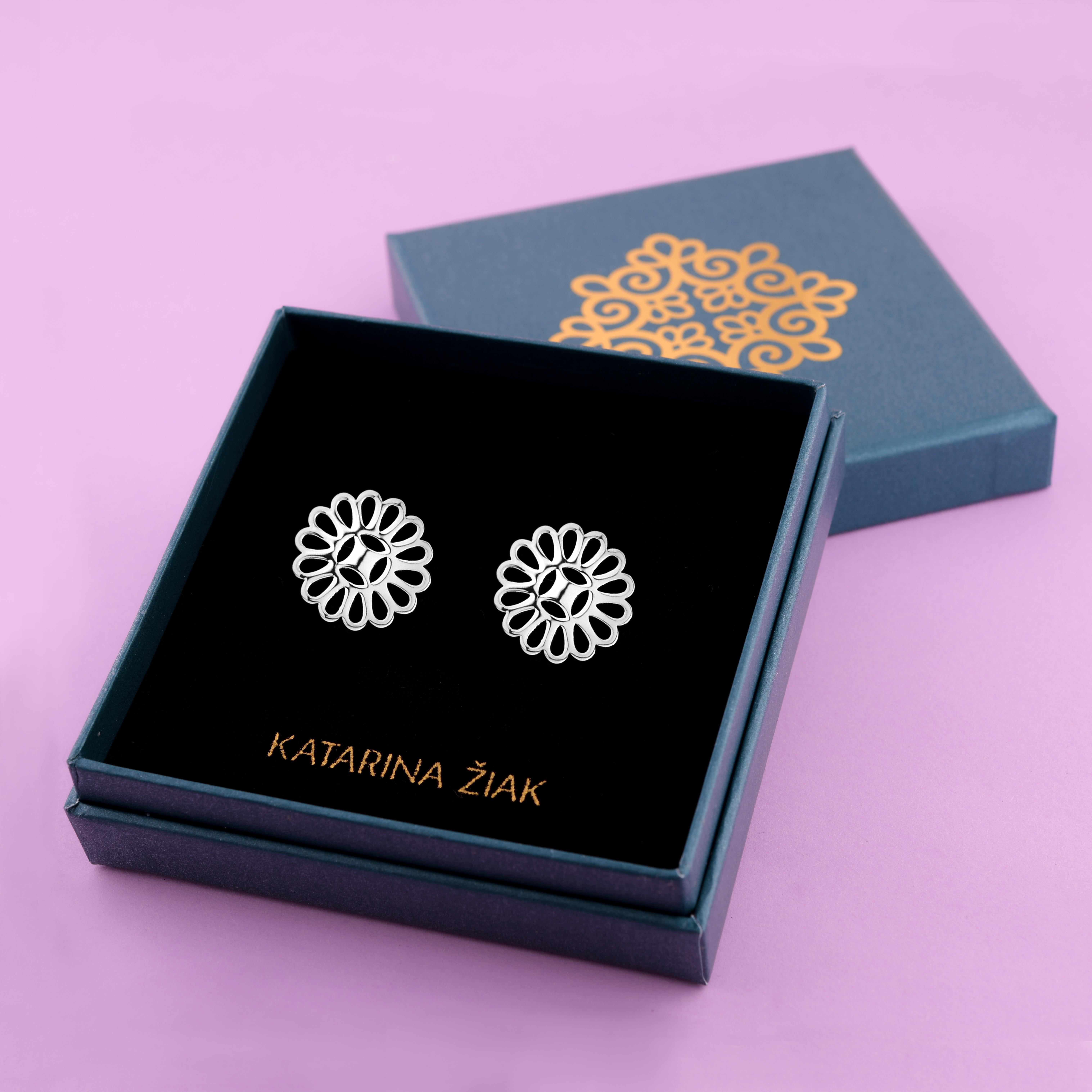 Napichovacie náušnice malé cíferské margarétky