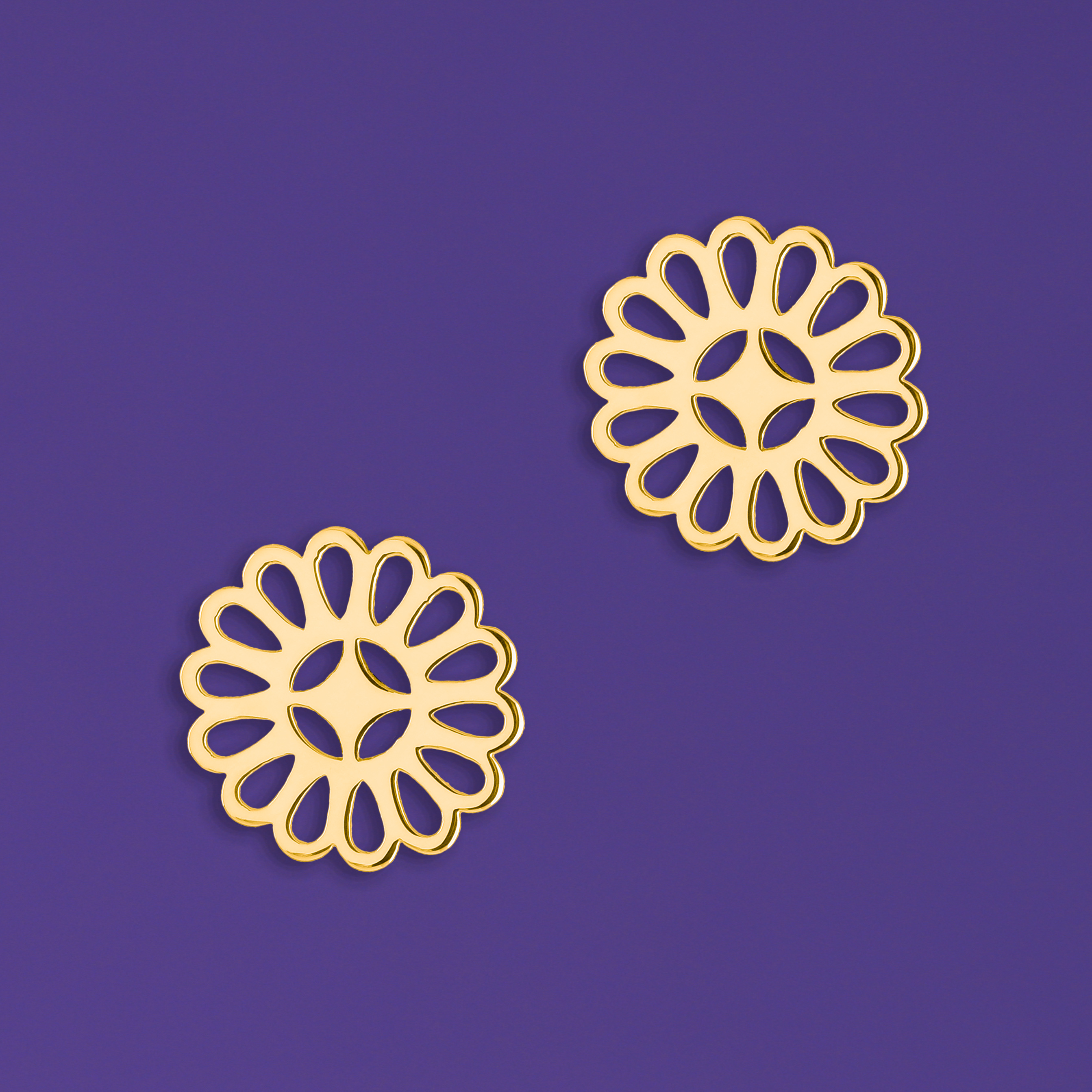 Napichovacie náušnice malé cíferské margarétky