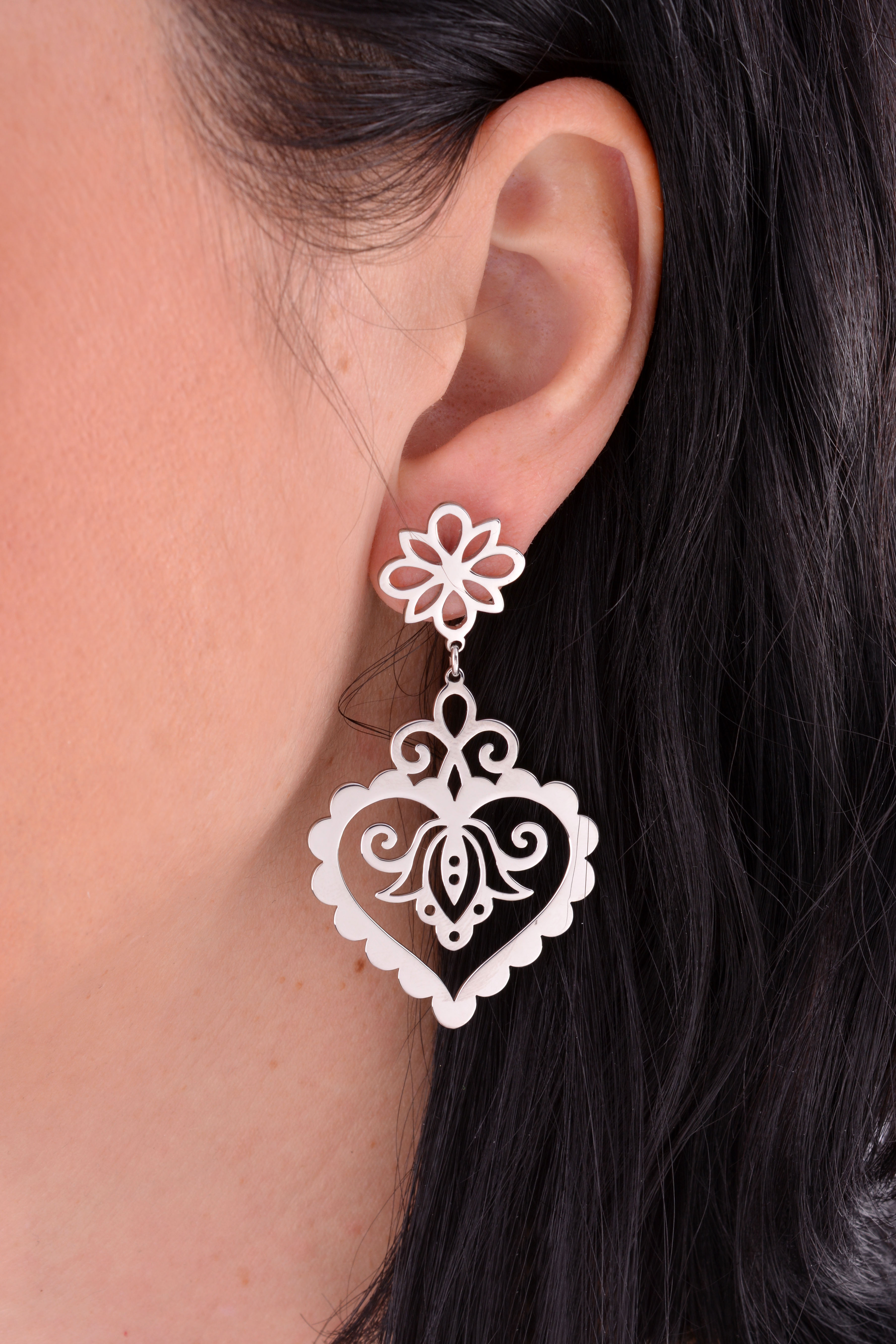 Náušnice Cíferské srdce 1