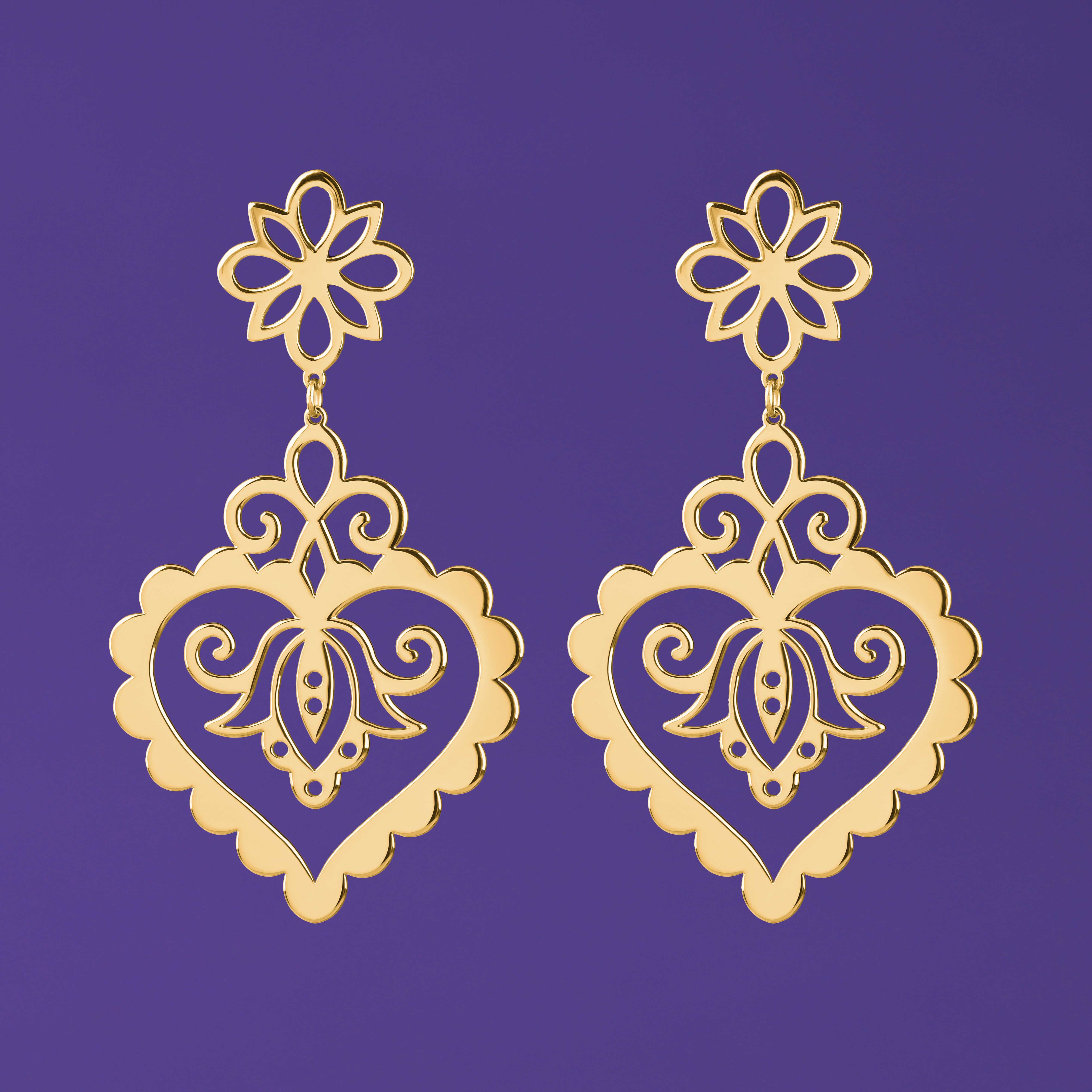 Náušnice Cíferské srdce 1