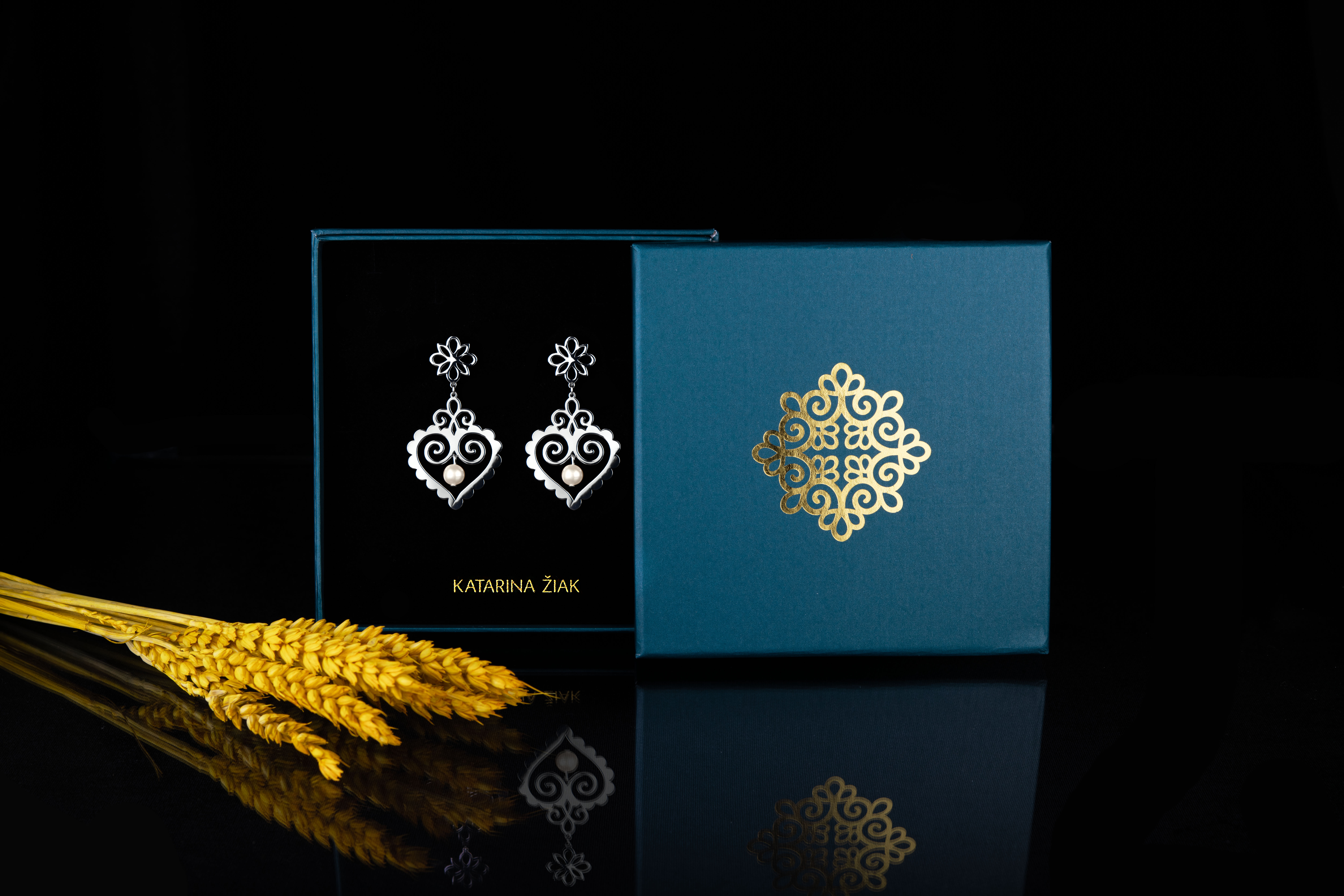 Náušnice Cíferské srdce 2