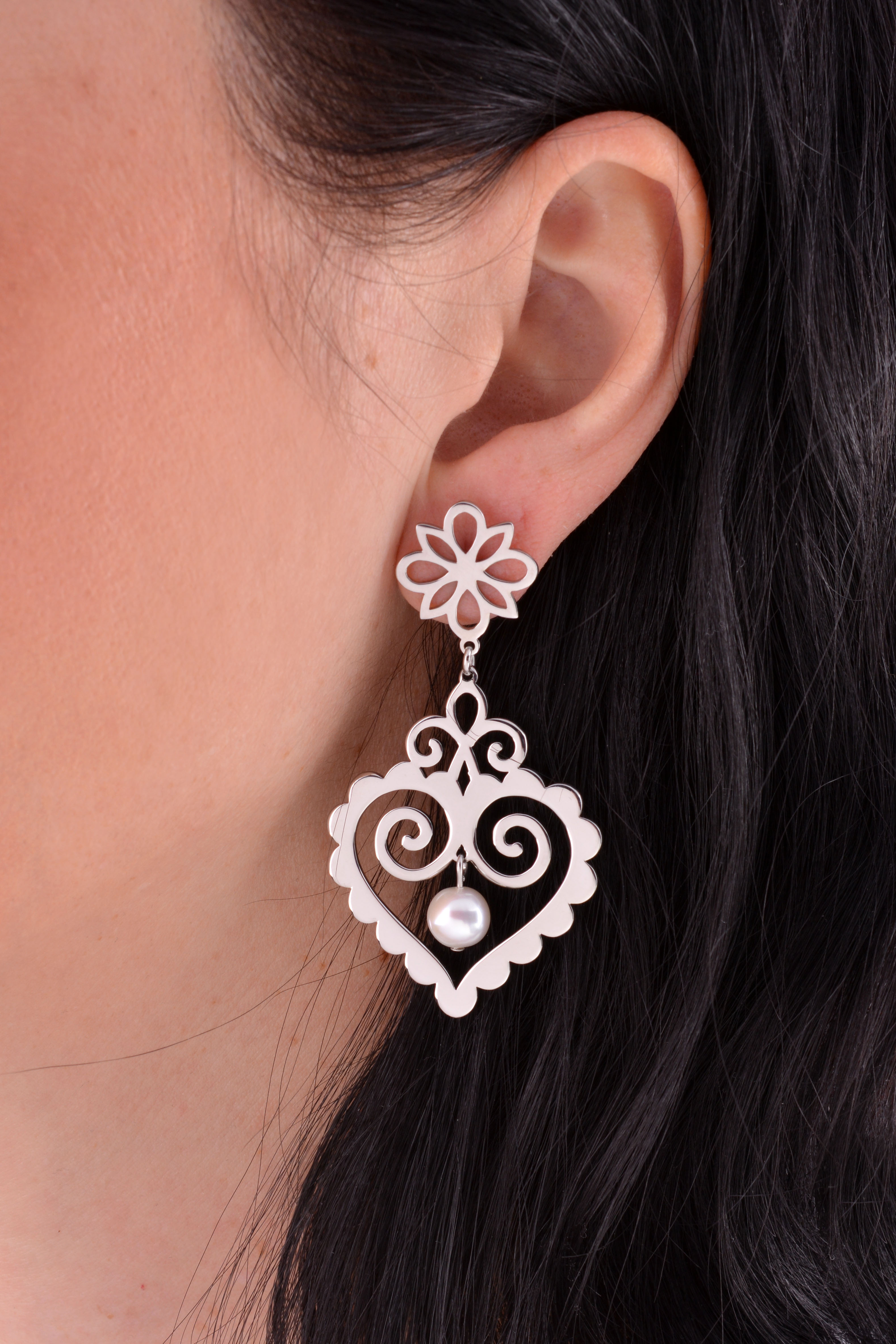 Náušnice Cíferské srdce 2