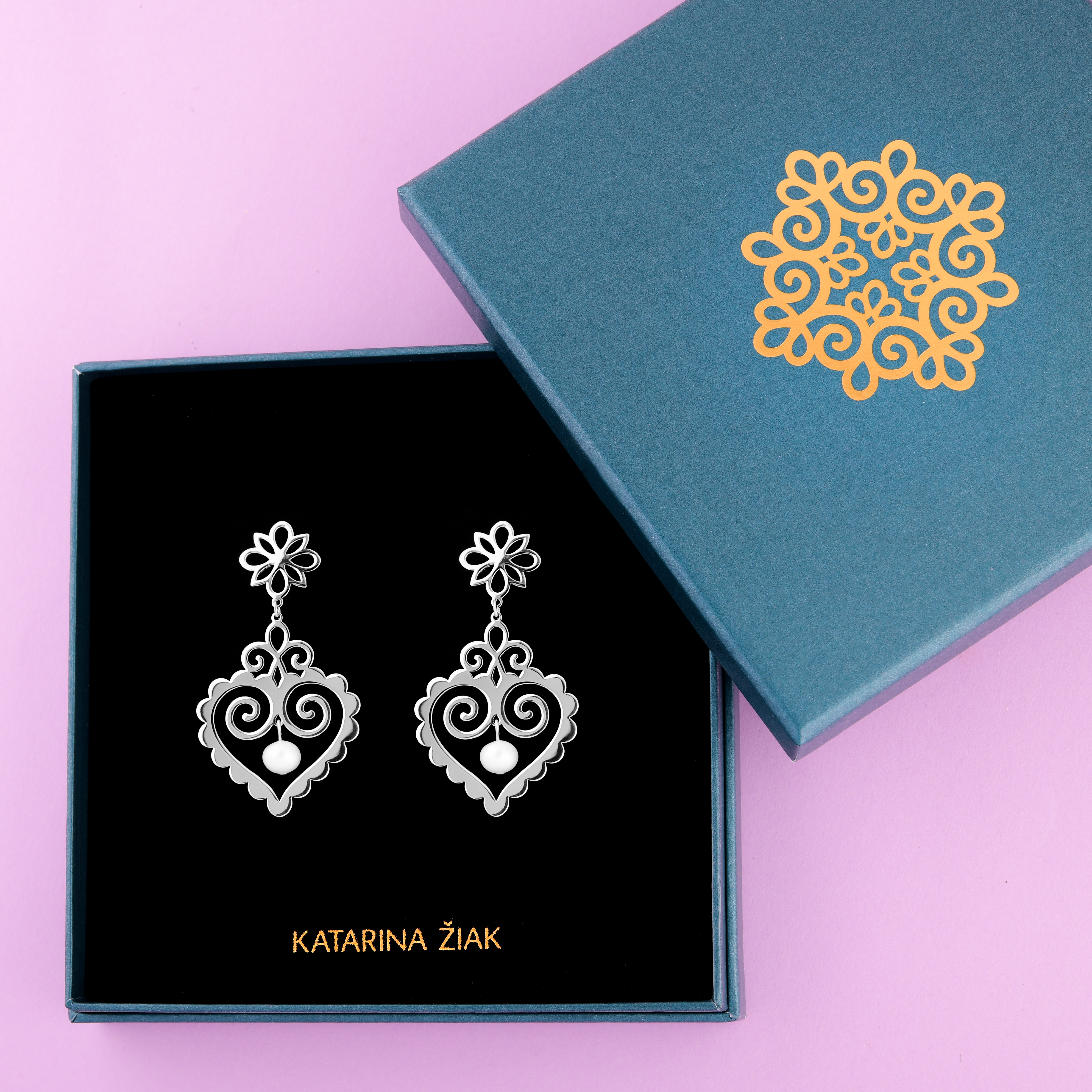 Náušnice Cíferské srdce 2