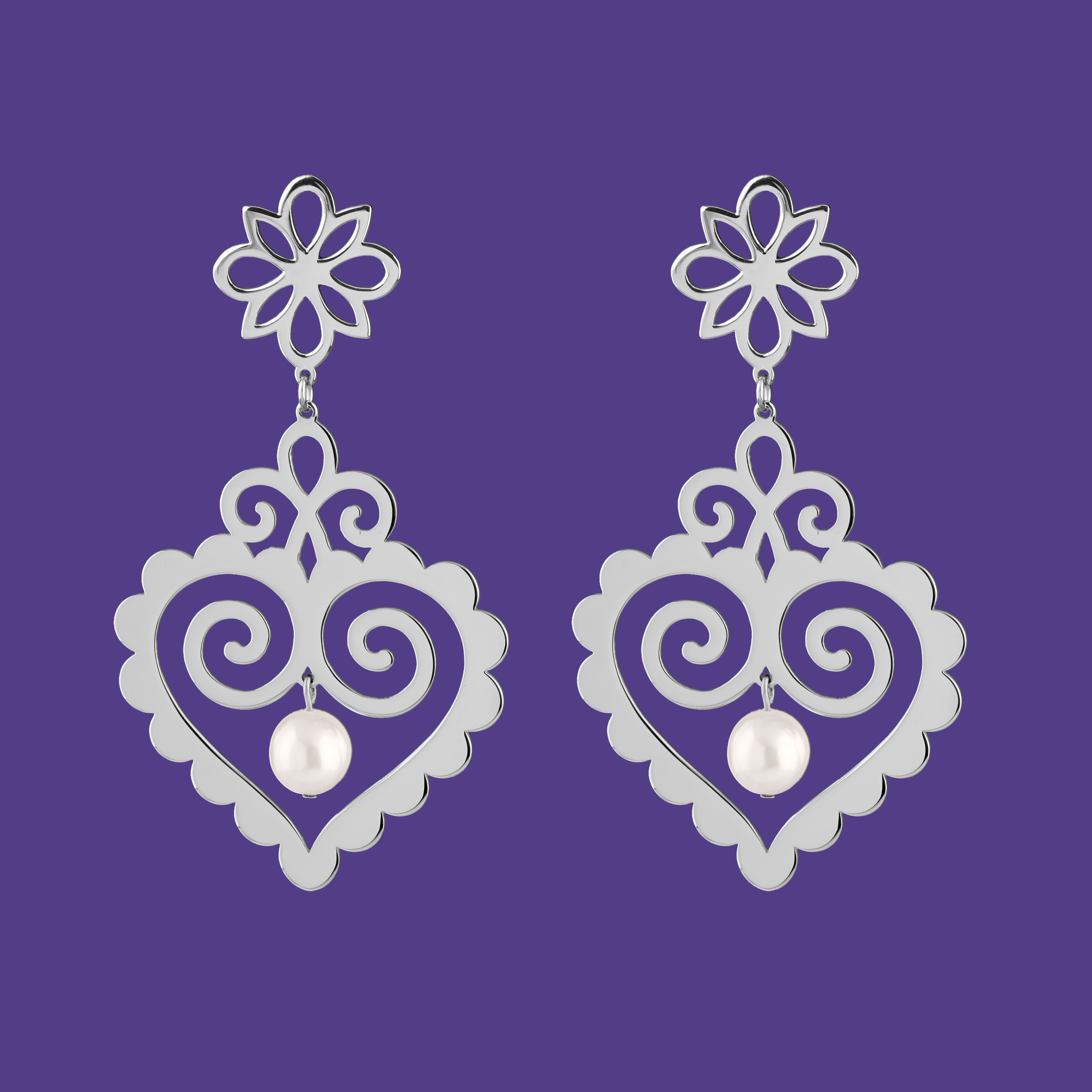 Náušnice Cíferské srdce 2