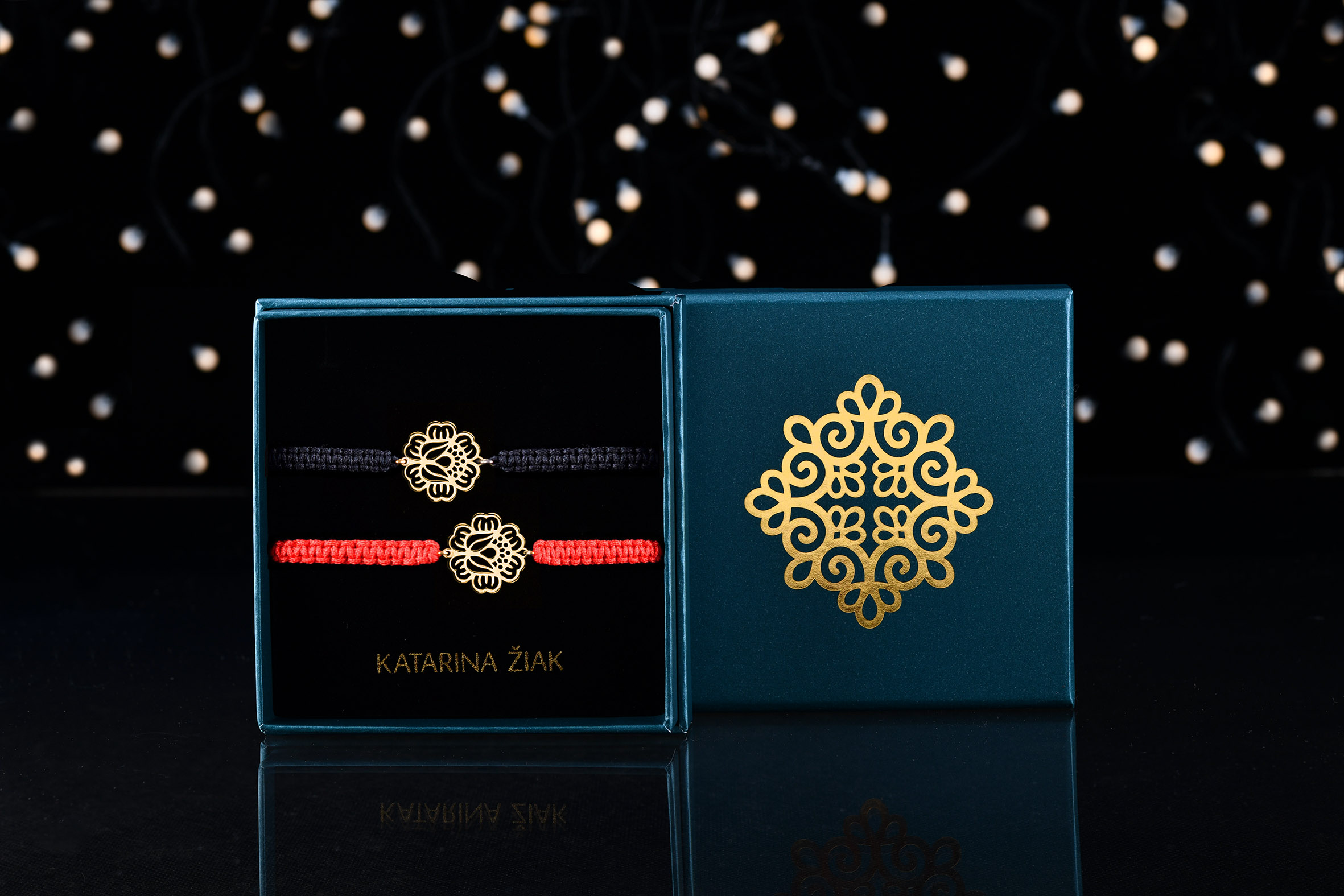 Set - 2x náramok mak - šnúrka