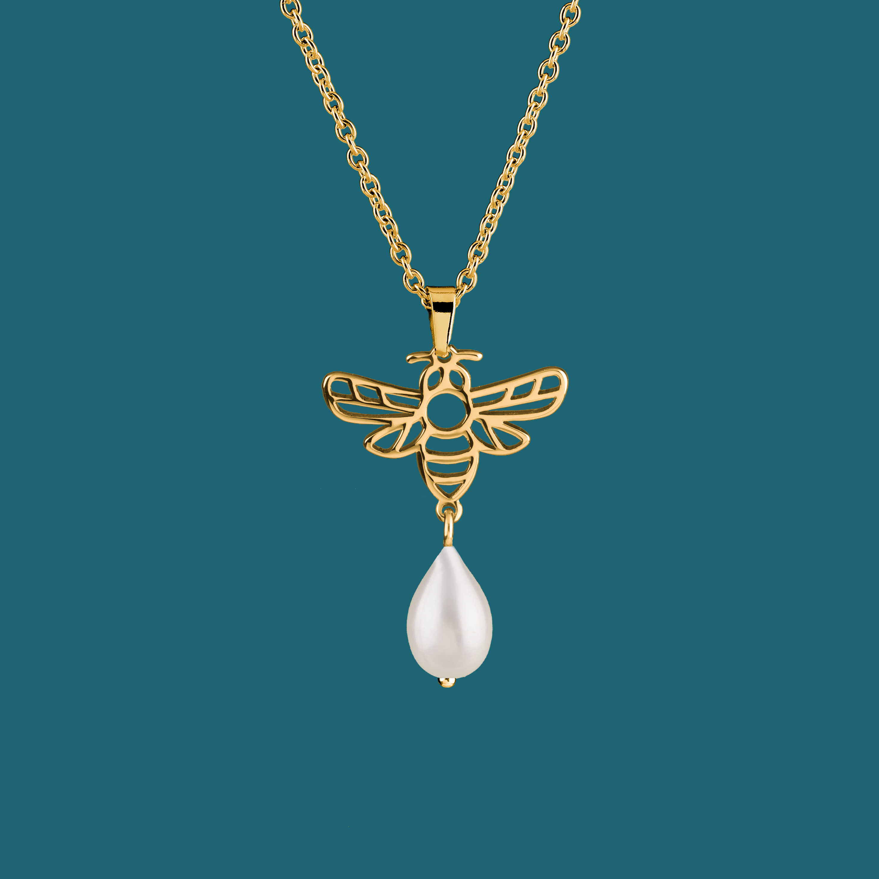Prívesok včela 5 + perla slza