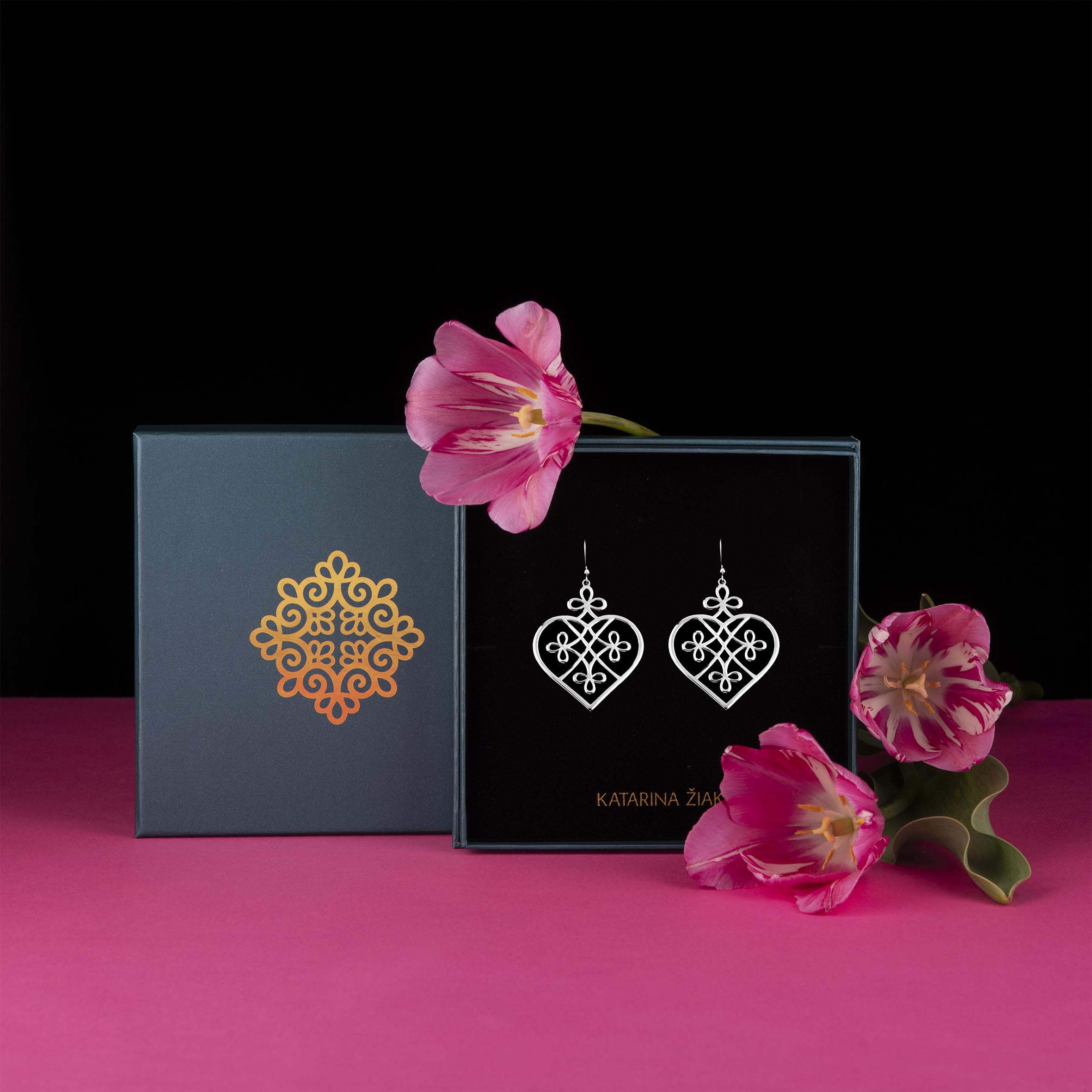 Náušnice nekonečno -srdce 1