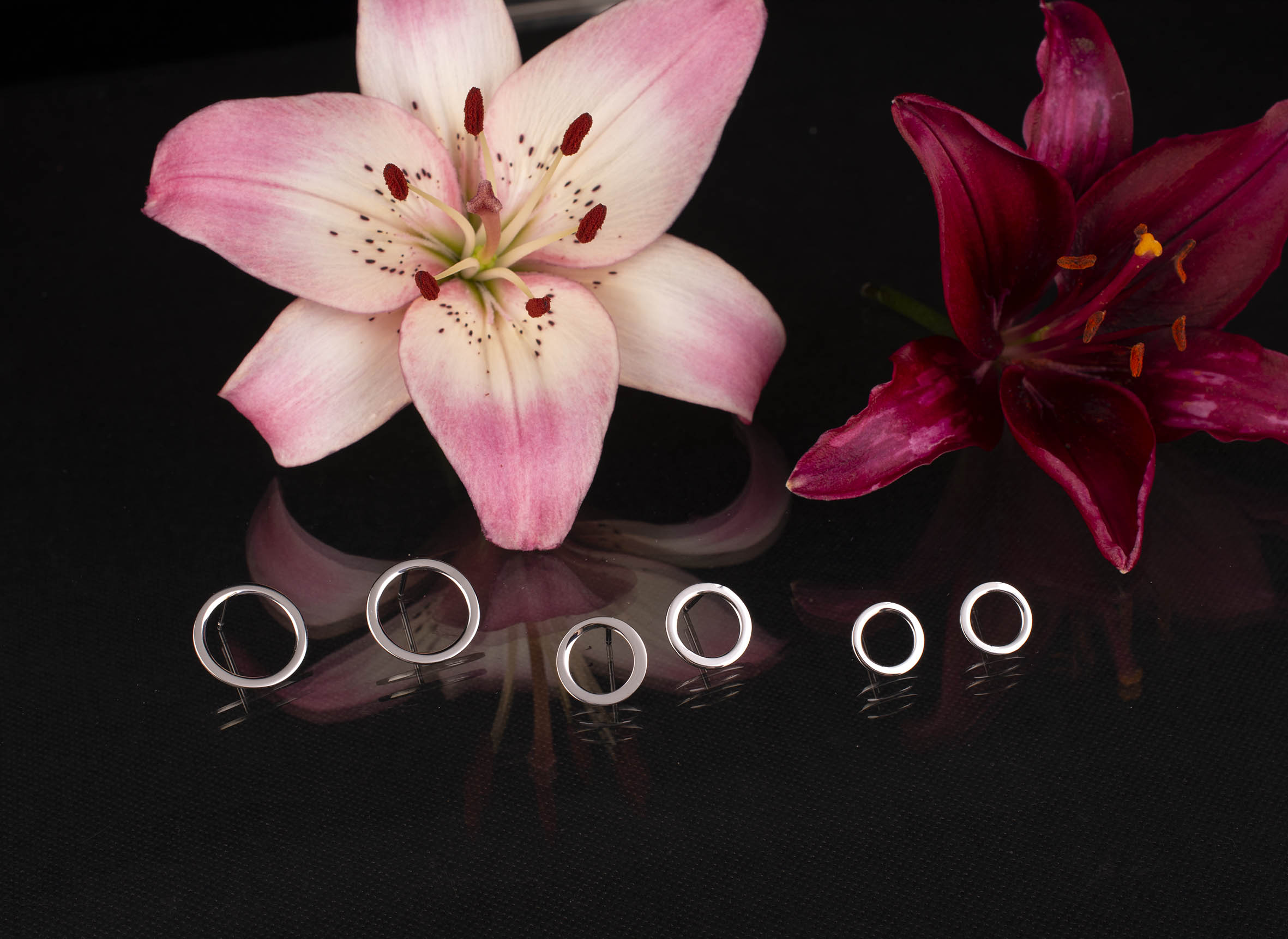 Napichovacie náušnice kruh