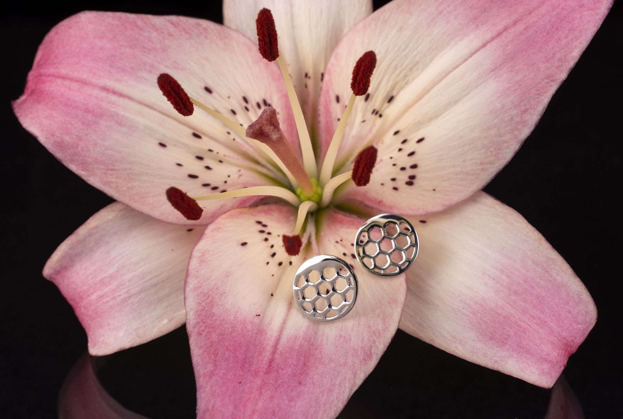 Napichovacie náušnice golf mini