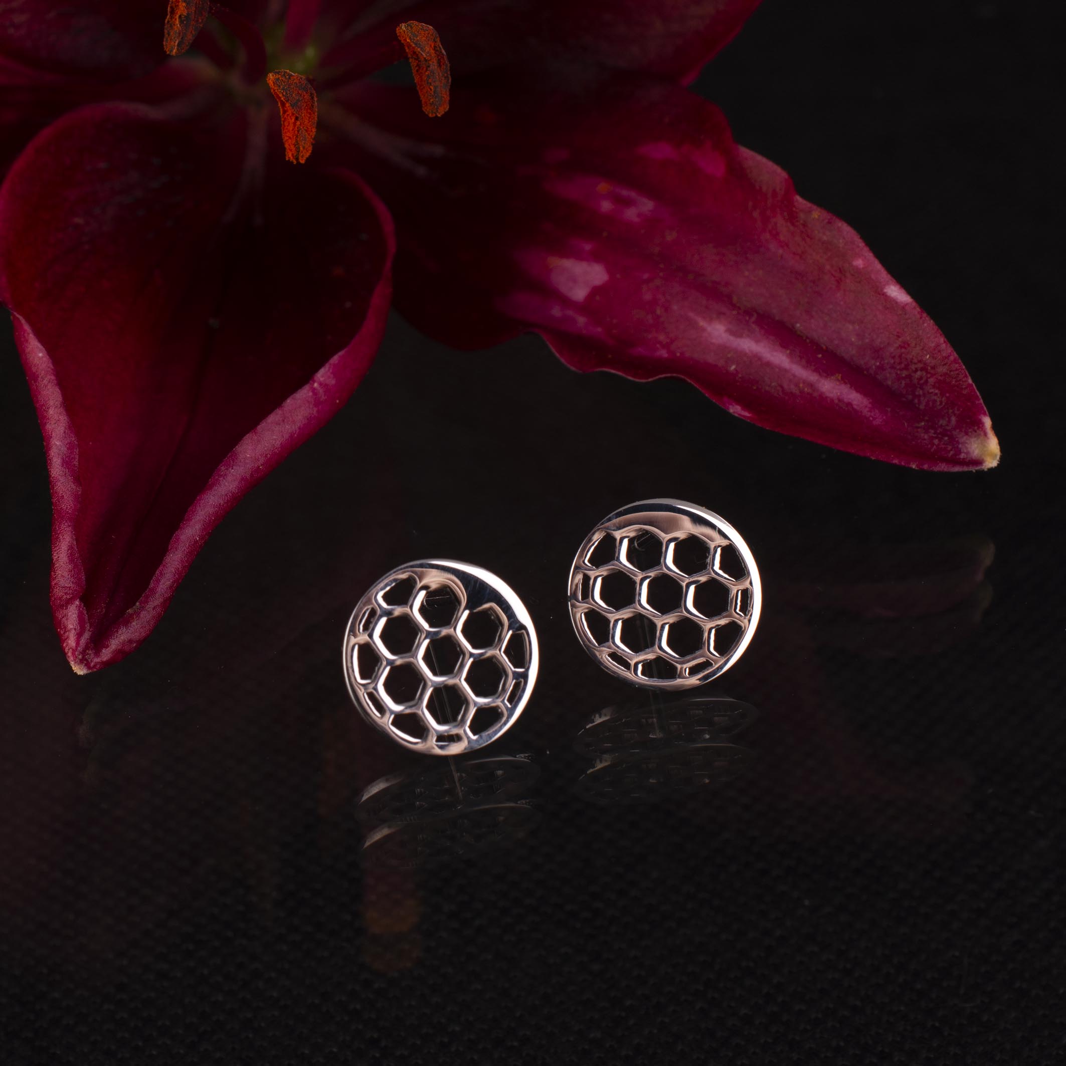 Napichovacie náušnice golf mini