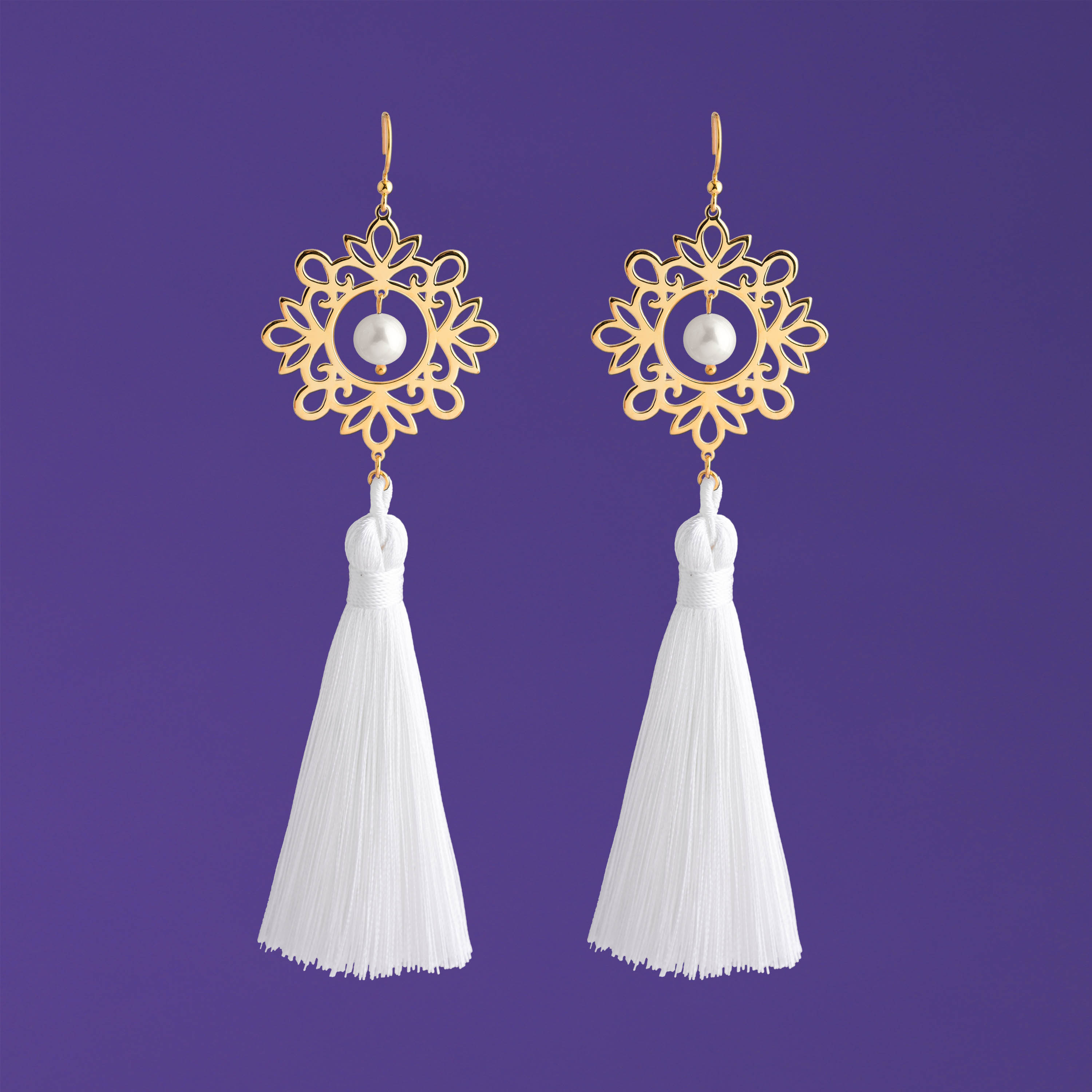 Náušnice Cíferský ornament 3 - strapce