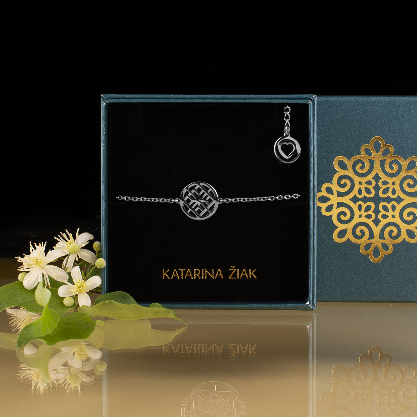 Náramok gatra 1 – retiazka + perla