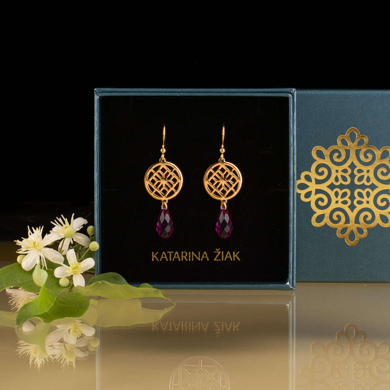 Náušnice gatra 1 - Swarovski