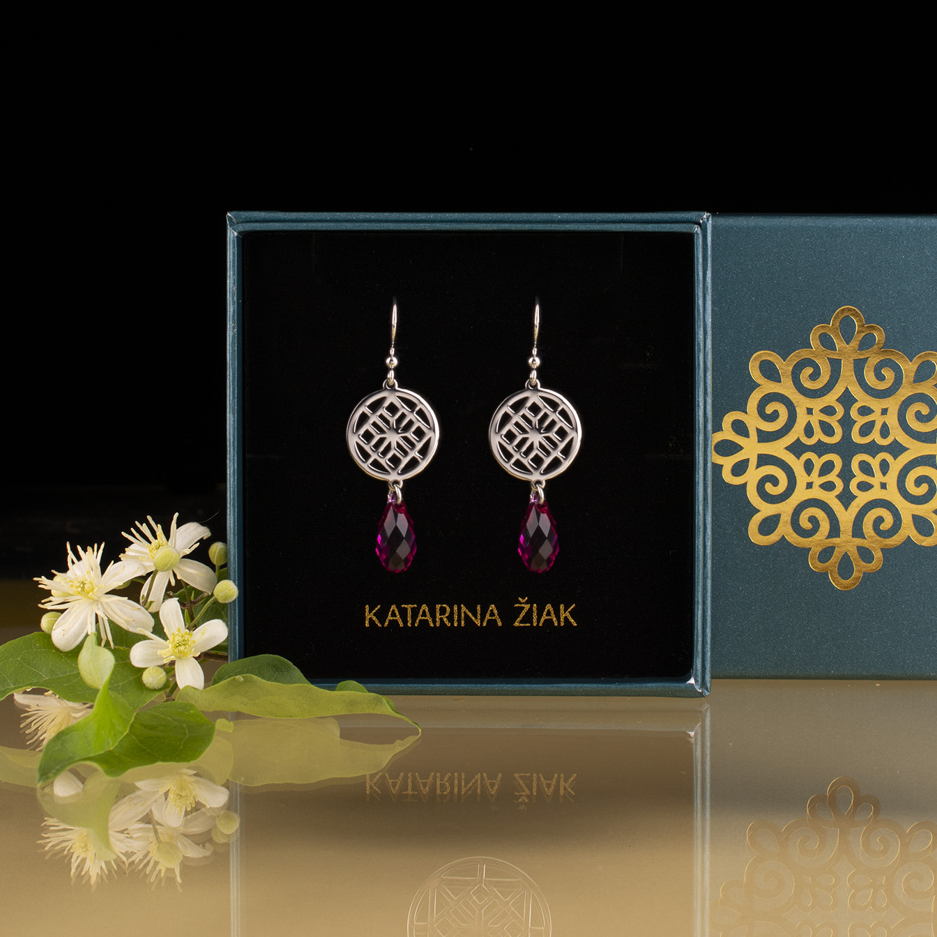 Náušnice gatra 1 - Swarovski