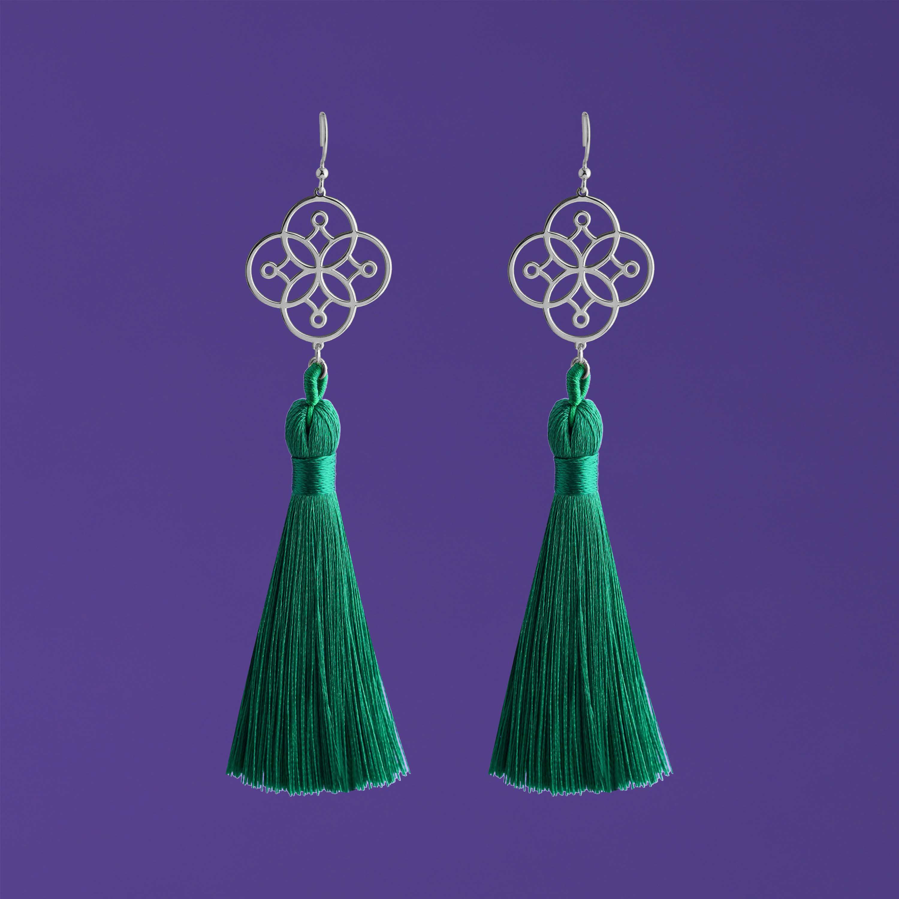 Náušnice Cíferský ornament 4 - strapce