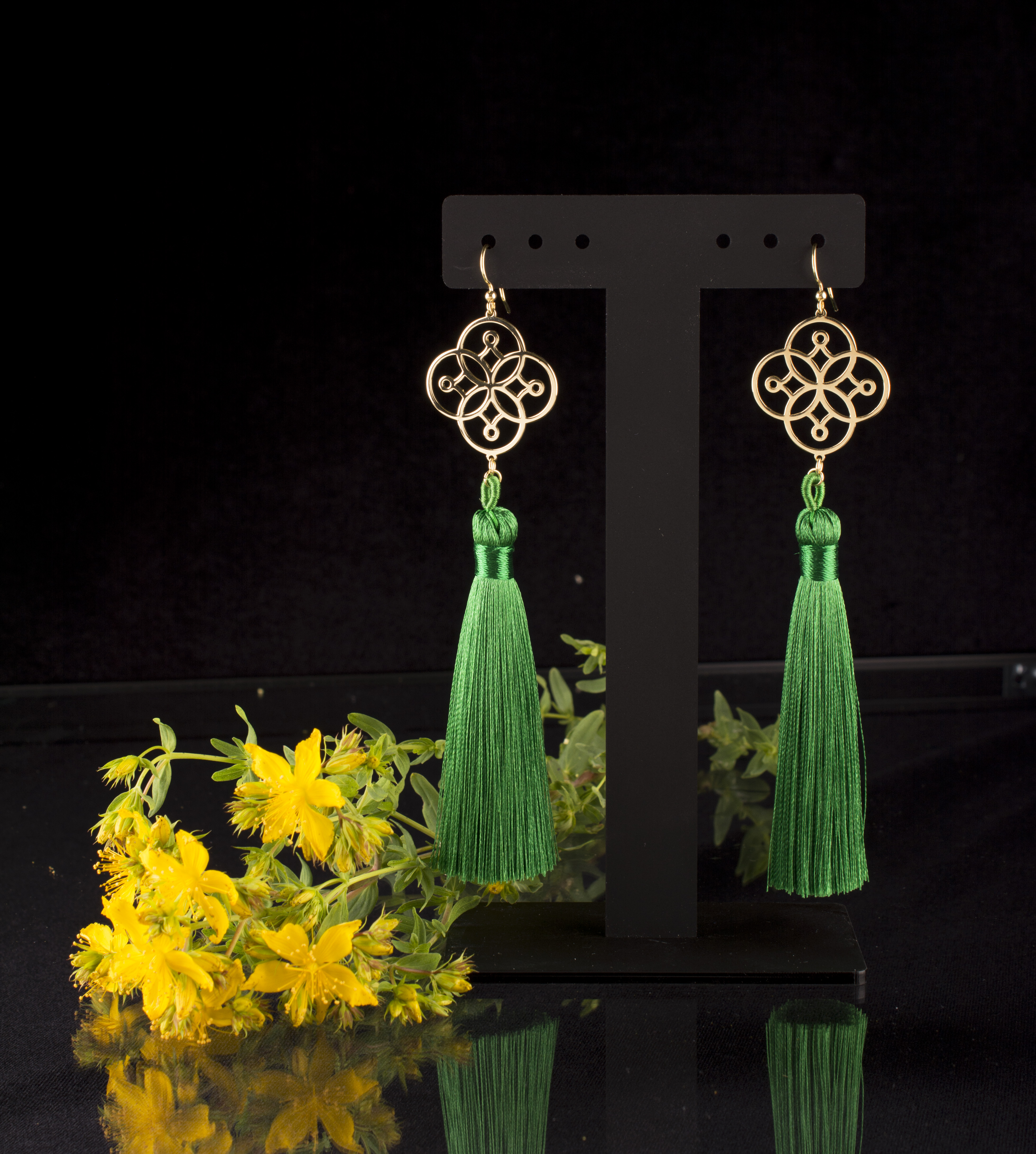 Náušnice Cíferský ornament 4 - strapce