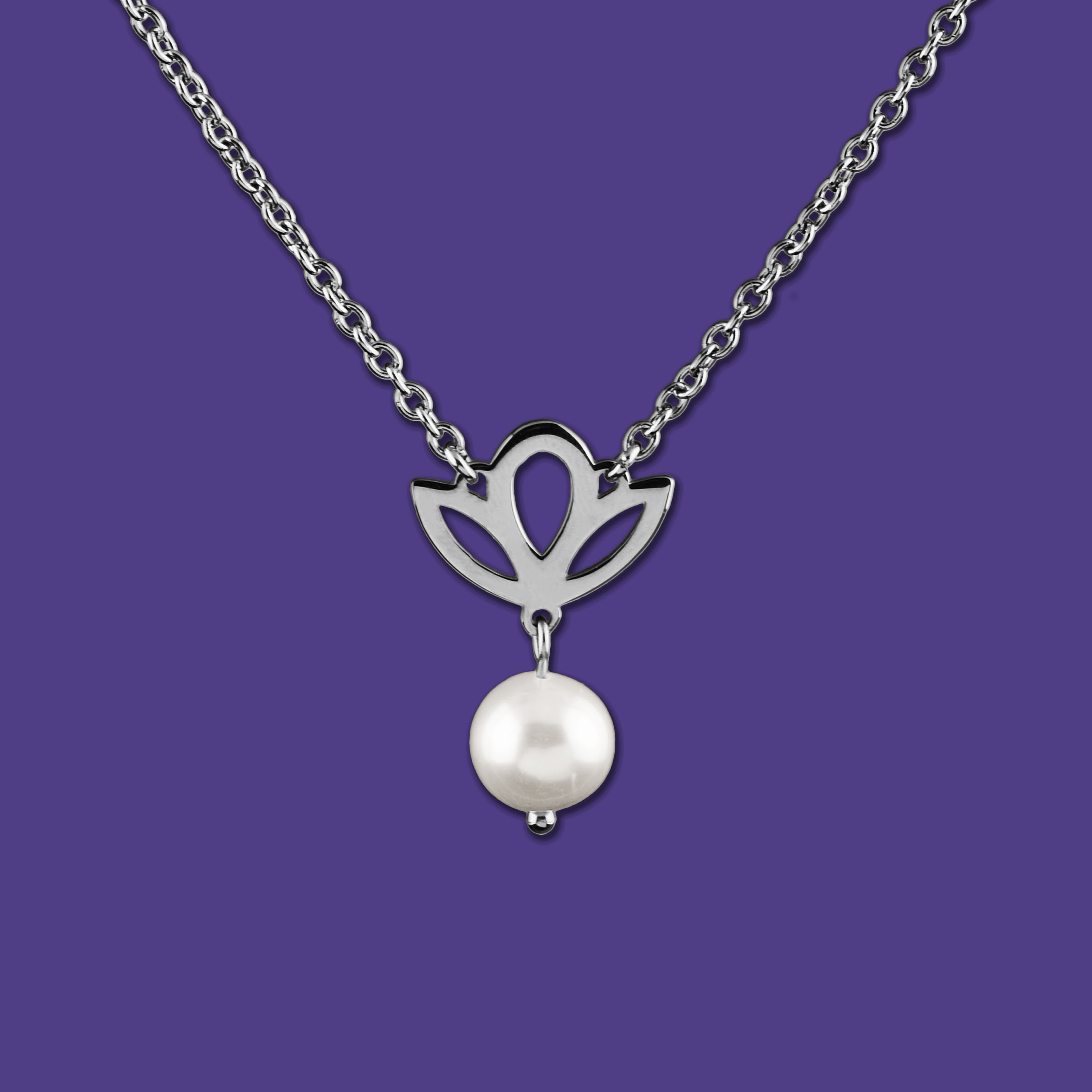 Náhrdelník Cífer trojlístok s perlou