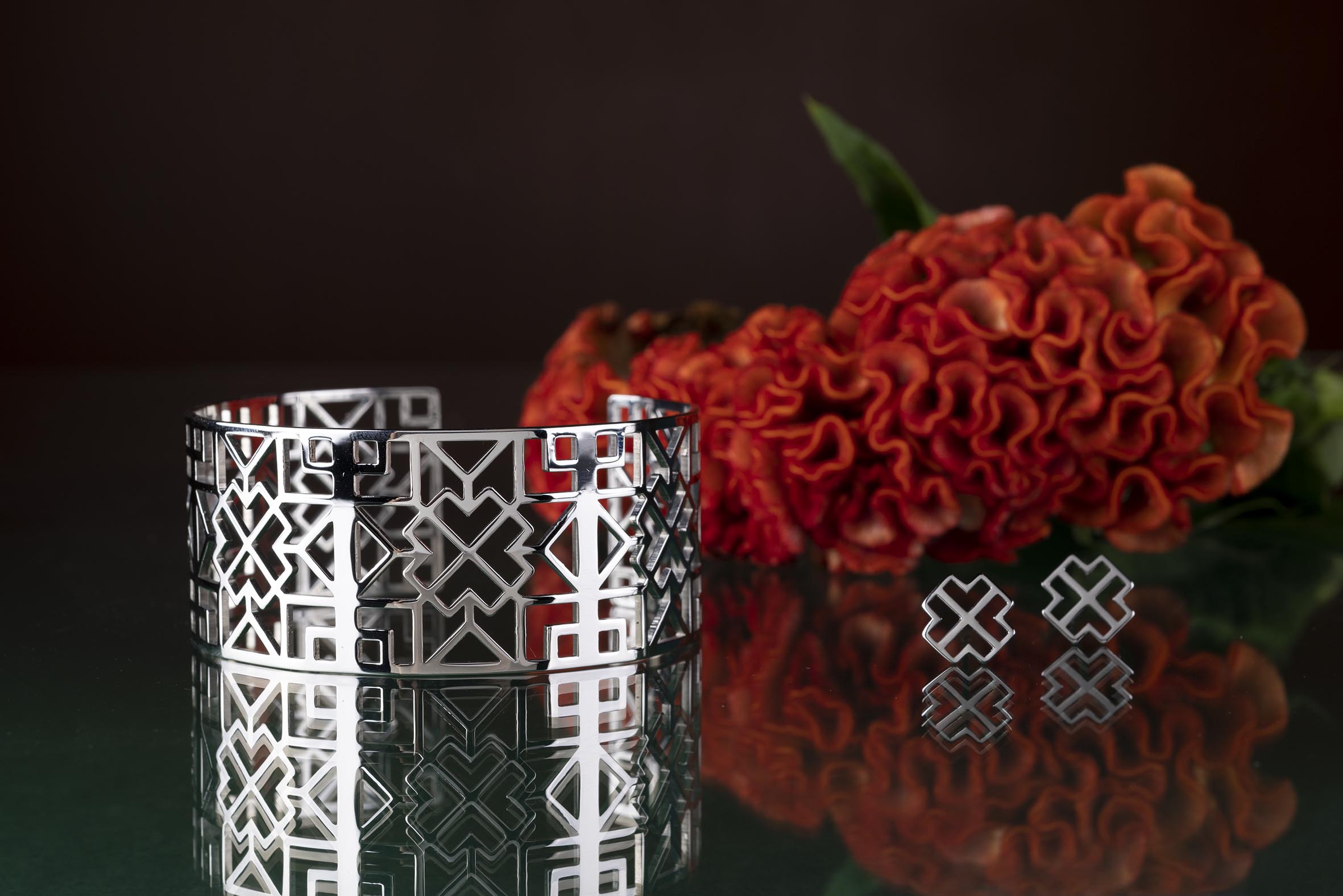 Náramok novohrad ornament - pás široký 2