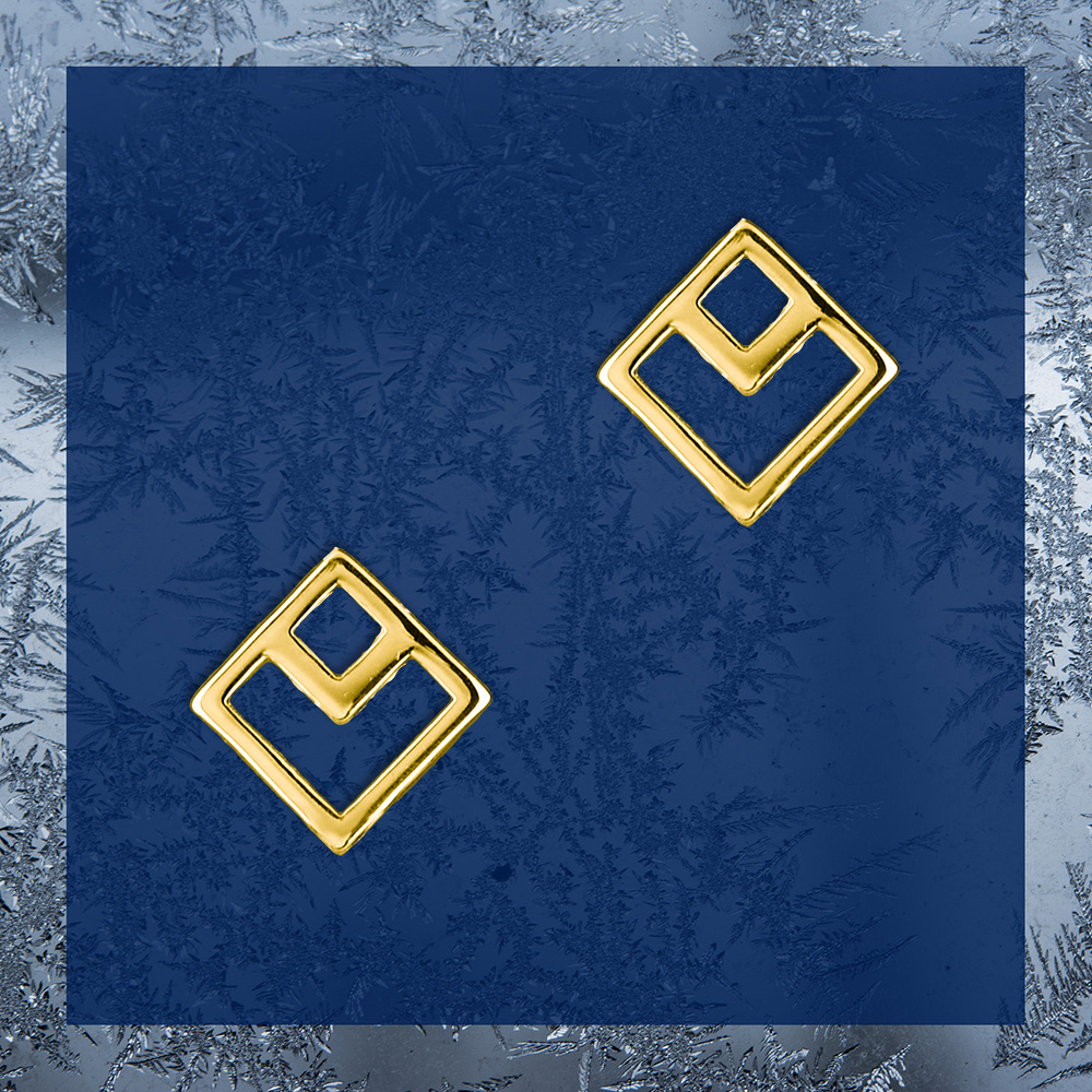 Napichovacie náušnice novohrad štvorček 1