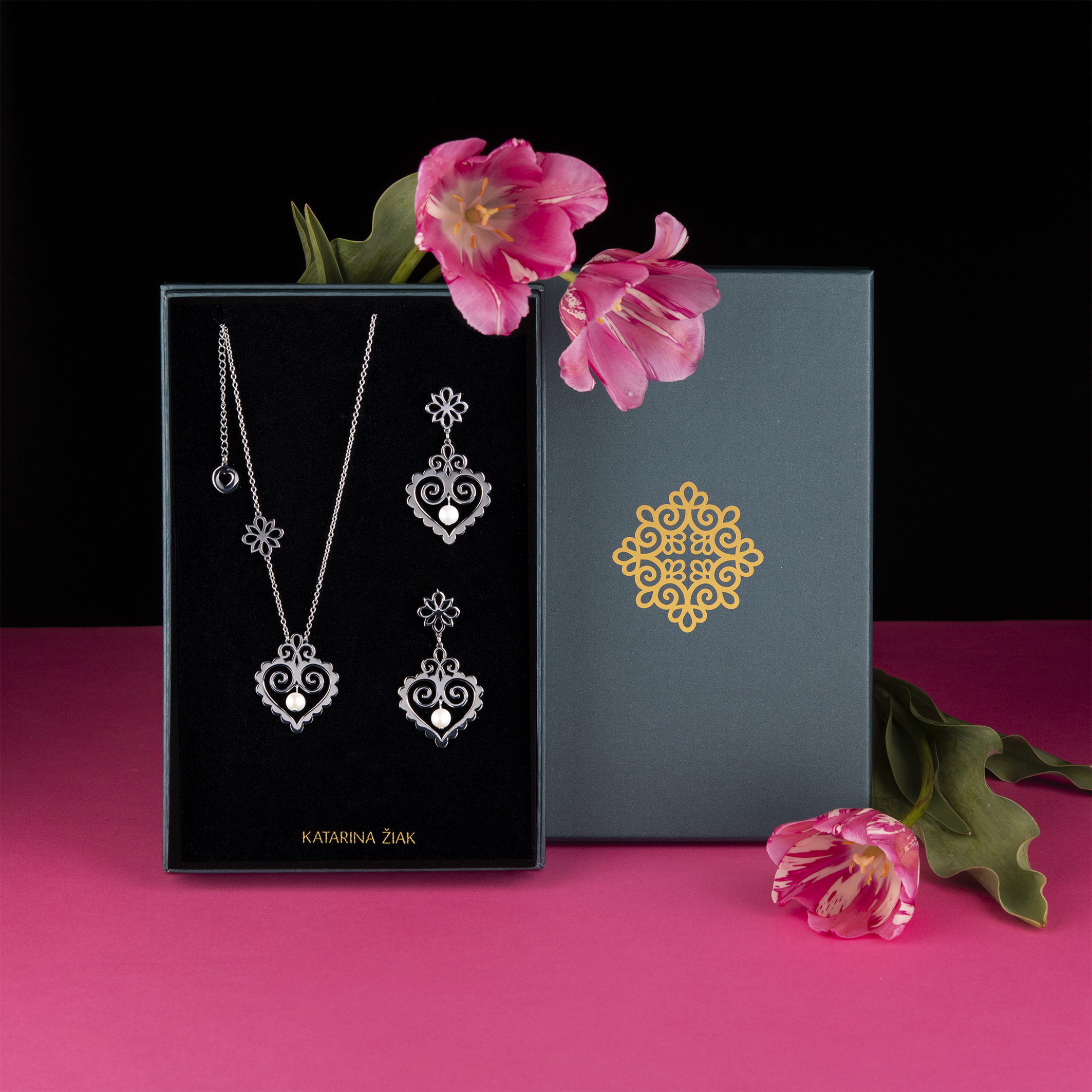 Set Cíferské srdce 2 - perly