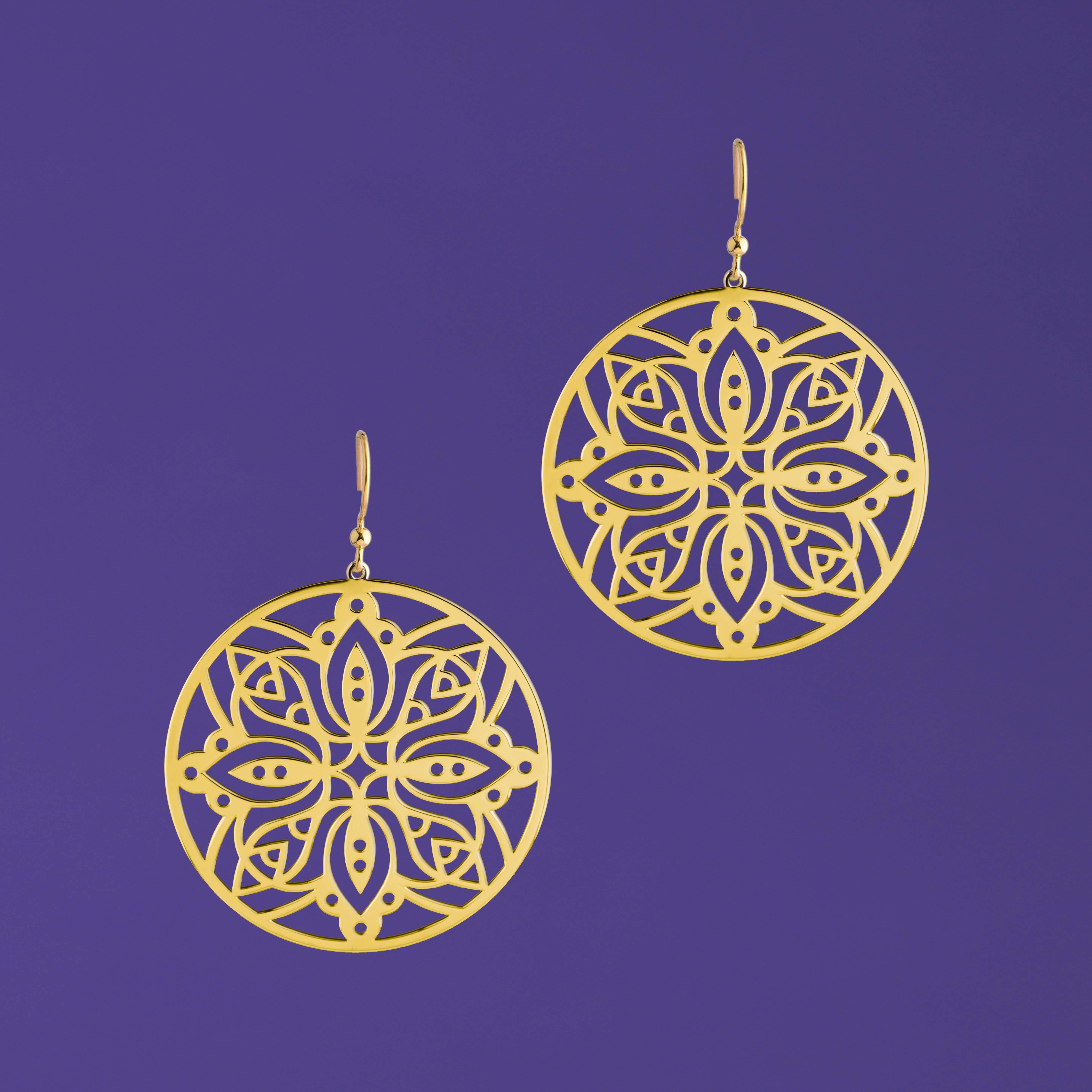 Náušnice Cíferské mustry - kruh