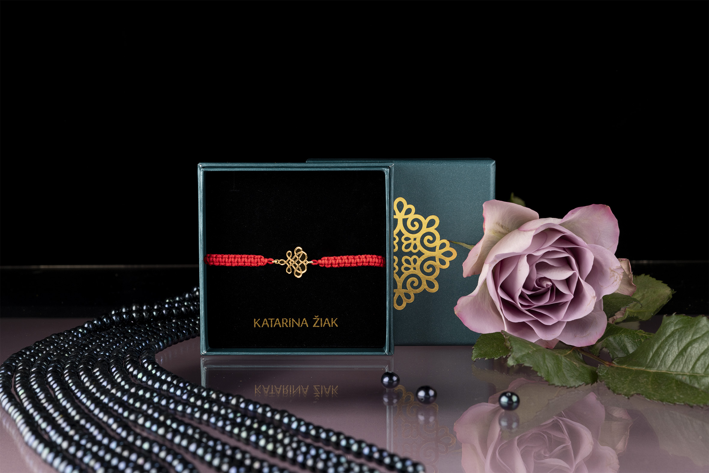 Náramok drotárske srdce 1 – šnúrka