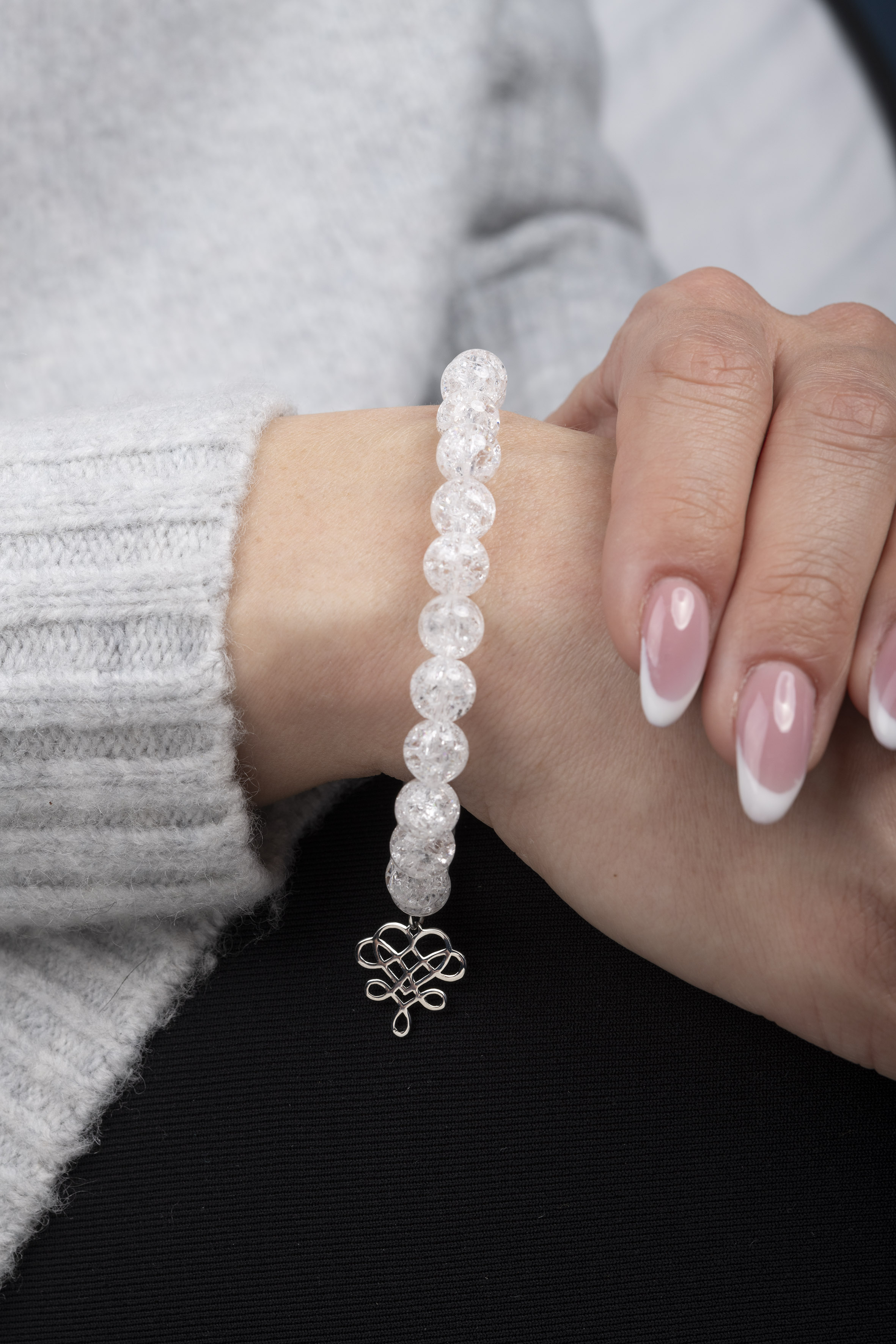 Náramok drotárske srdce 1 (na výber sú možné rôzne kamene)