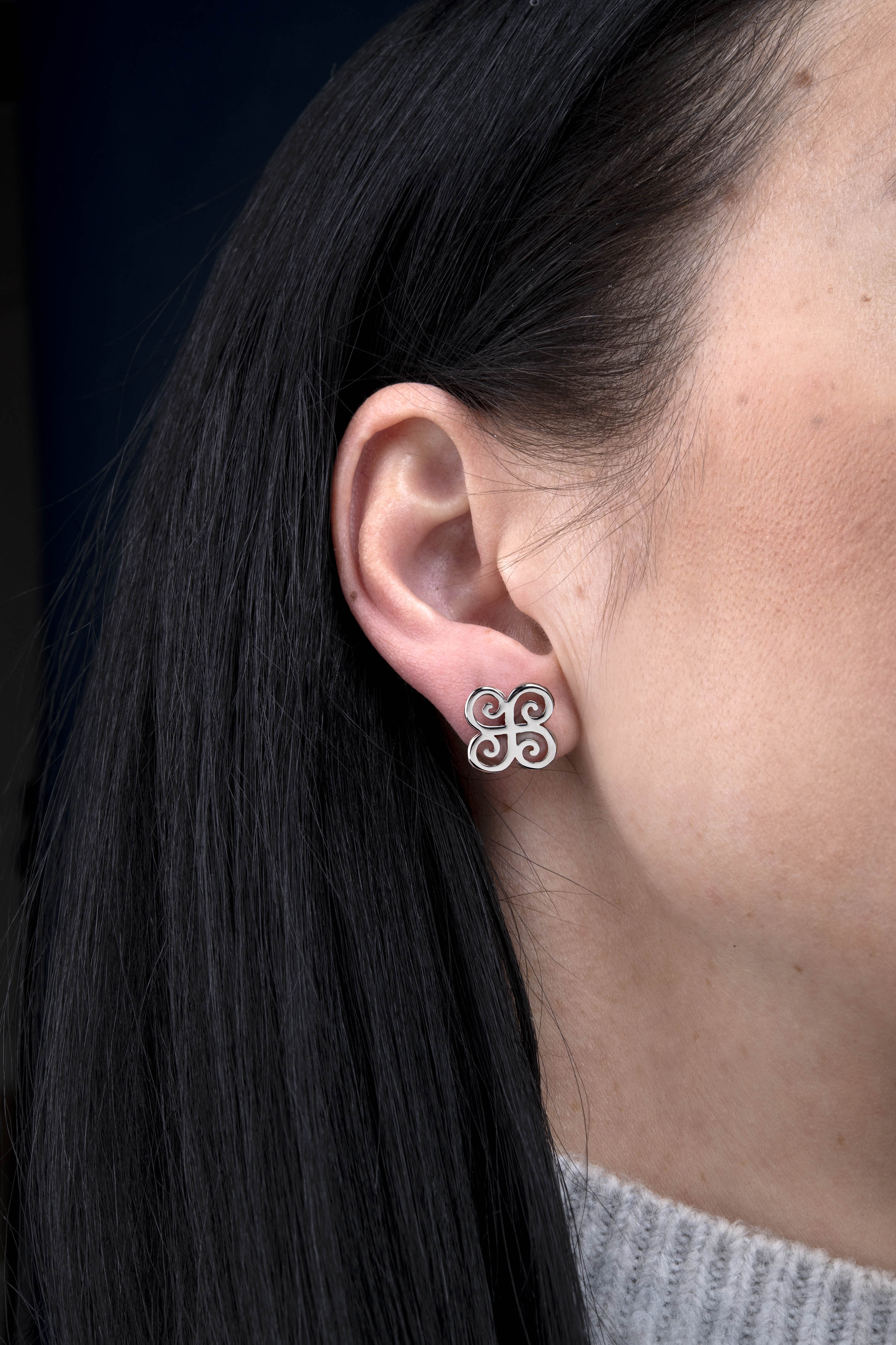 Napichovacie náušnice drotárske špirály 1