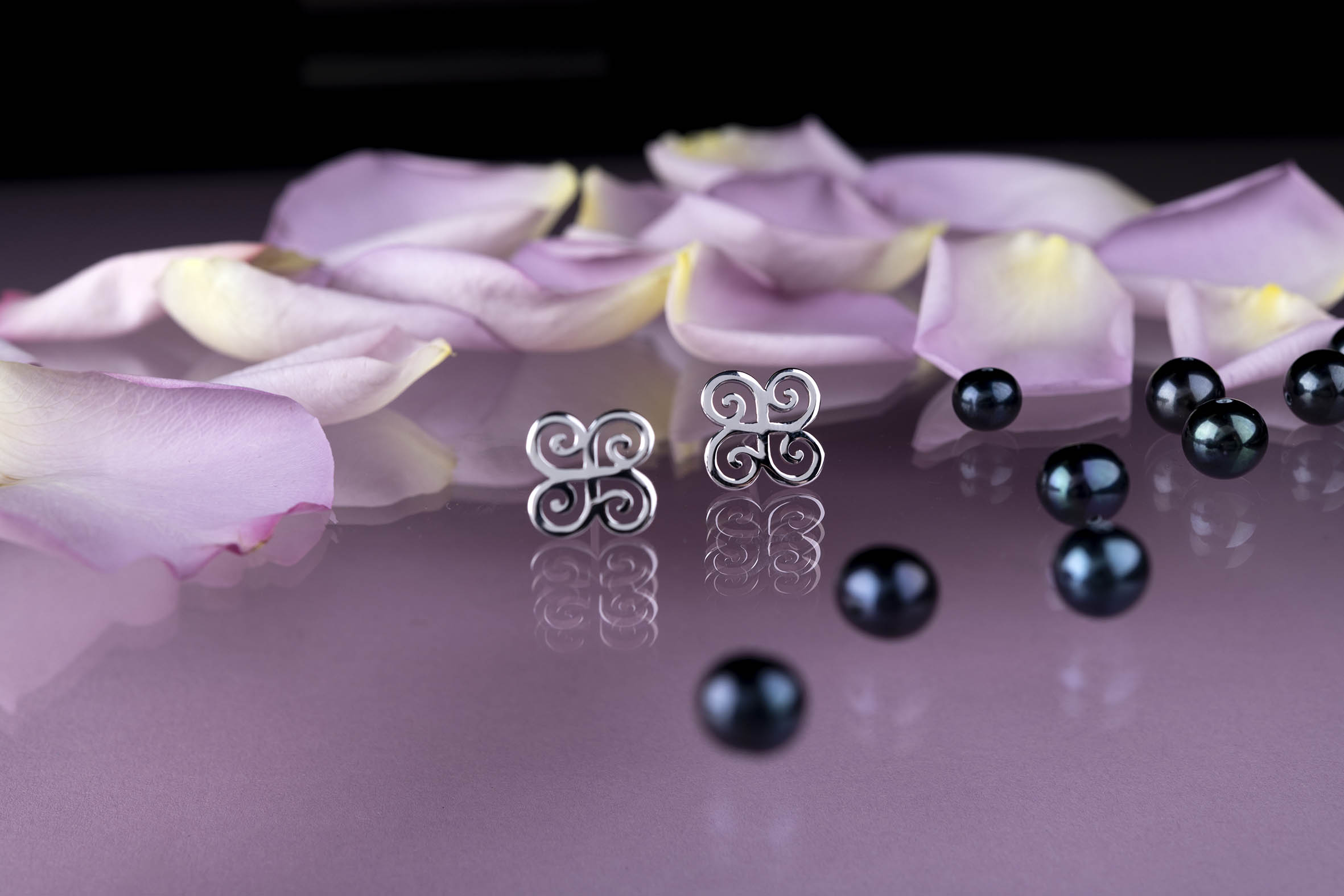 Napichovacie náušnice drotárske špirály 1