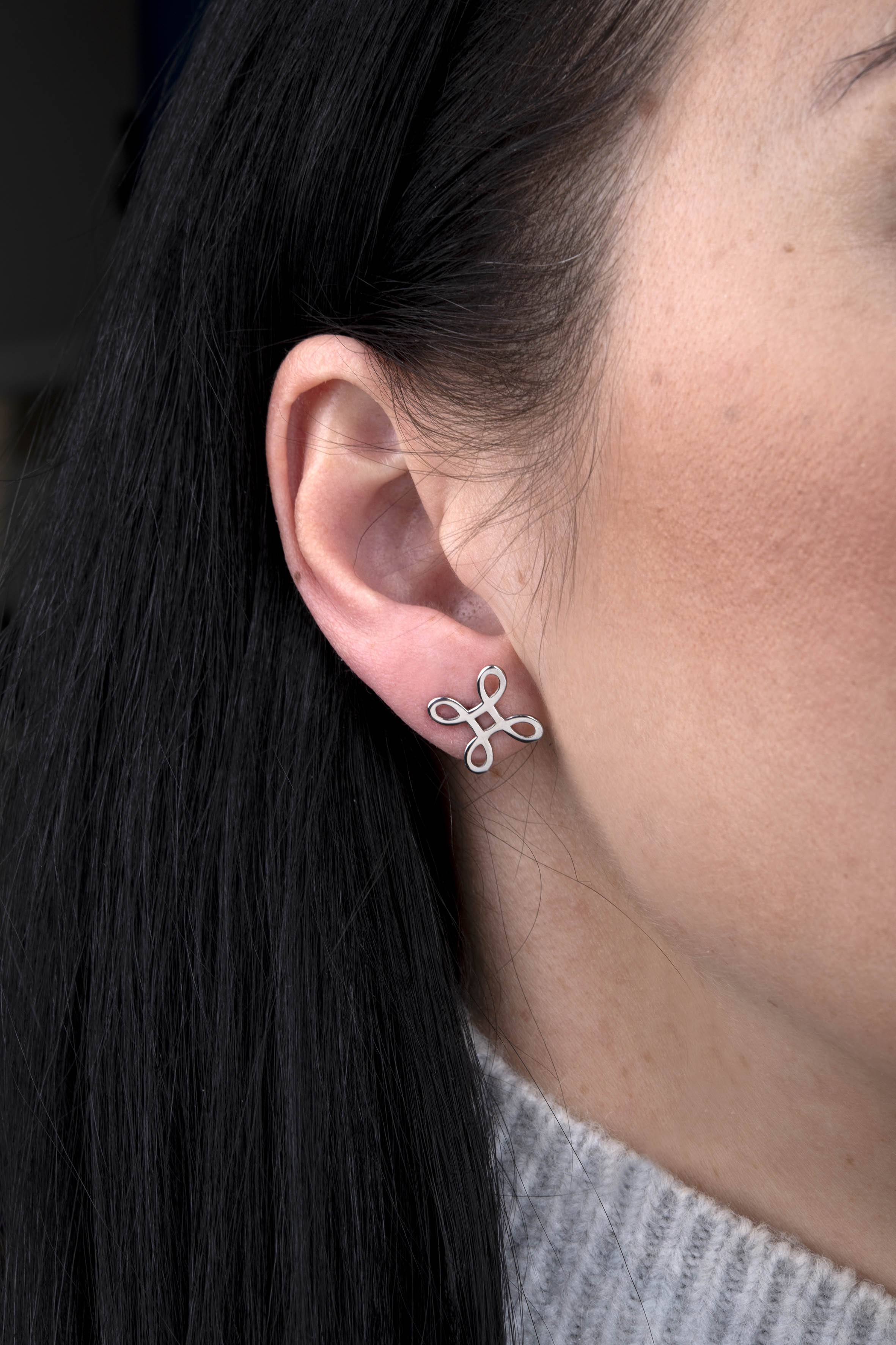 Napichovacie náušnice drotárske slučky 1