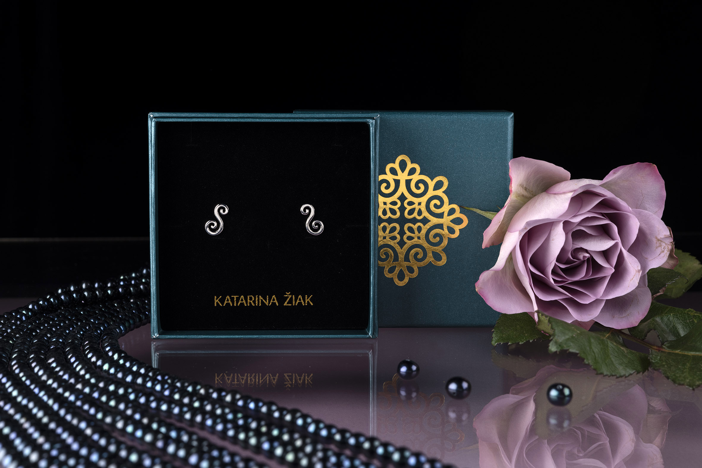 Napichovacie náušnice drotárske slučky 2