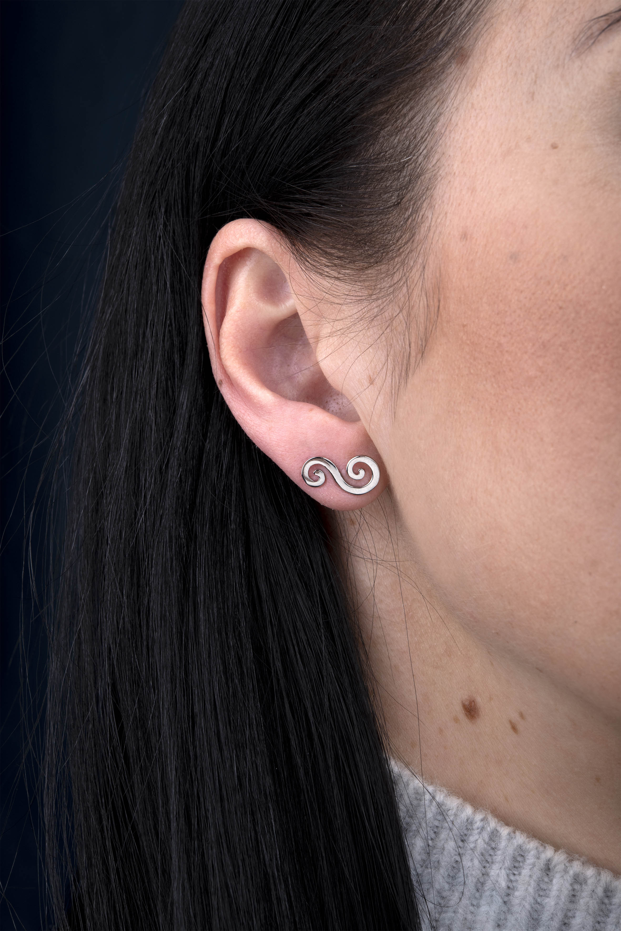 Napichovacie náušnice drotárske slučky 2