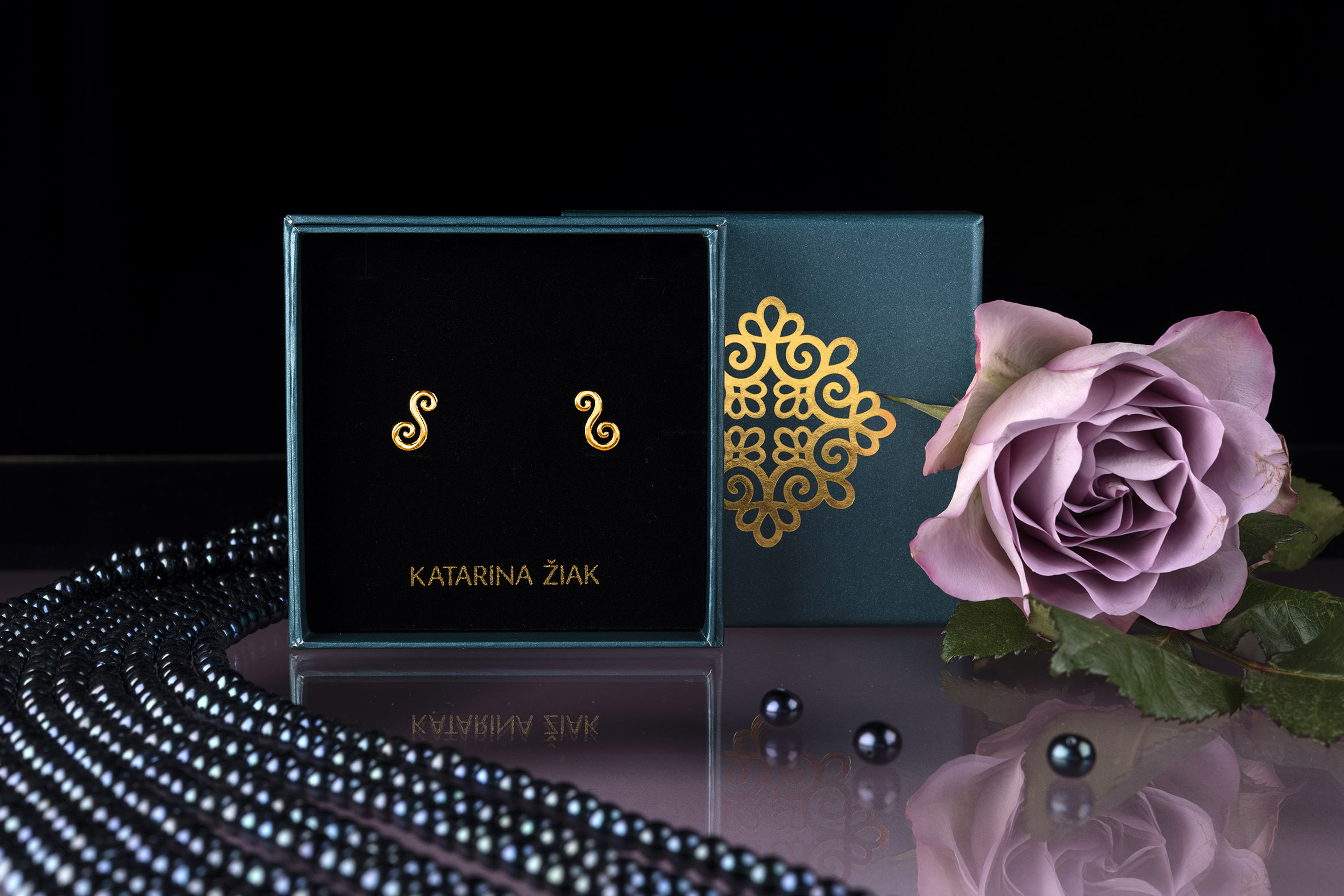 Napichovacie náušnice drotárske slučky 2