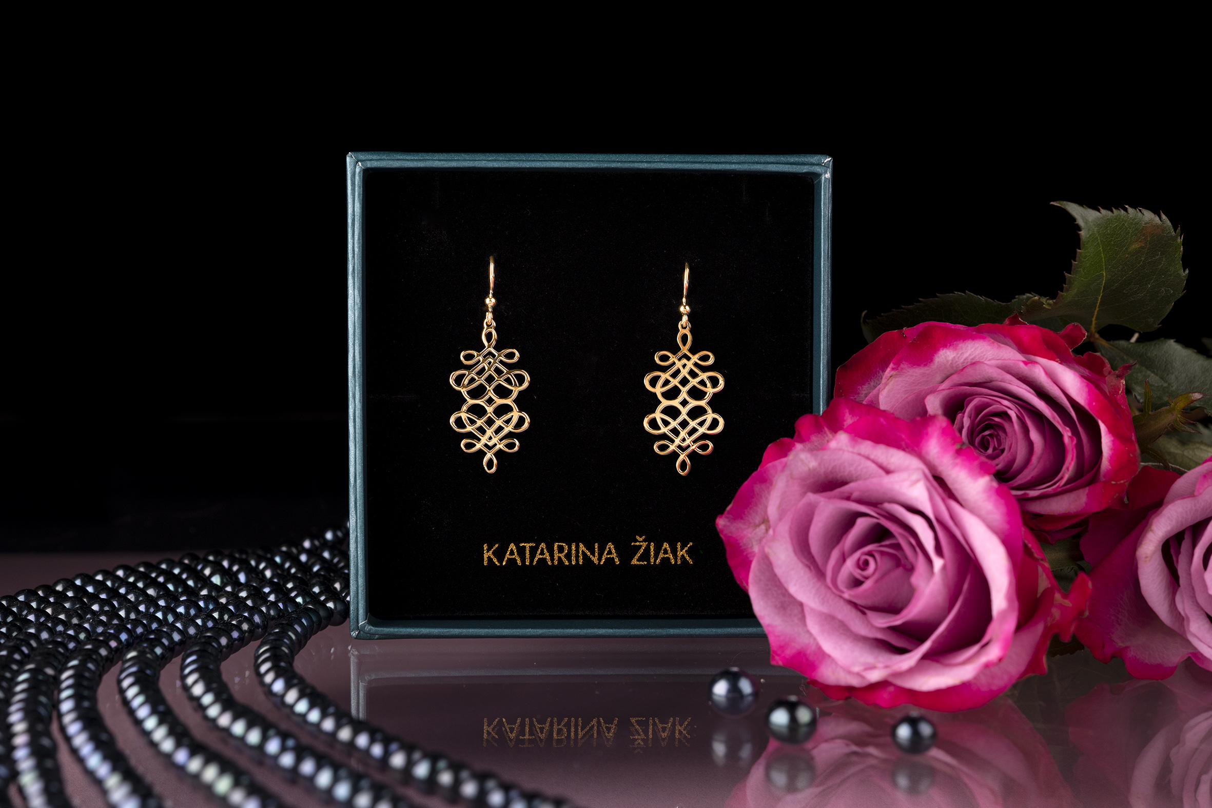 Náušnice drotárske srdce 3