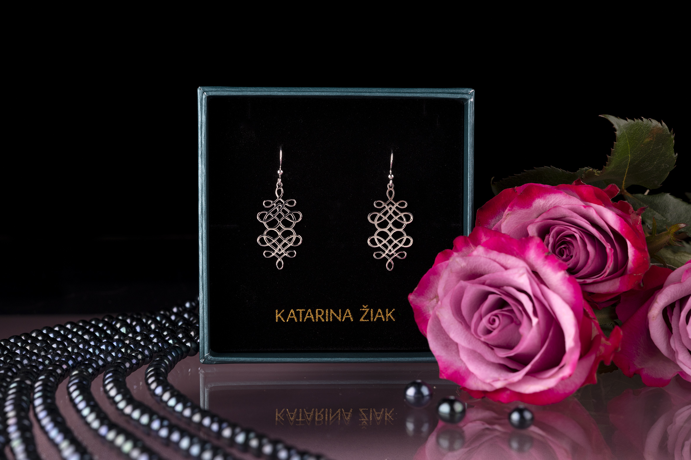 Náušnice drotárske srdce 3