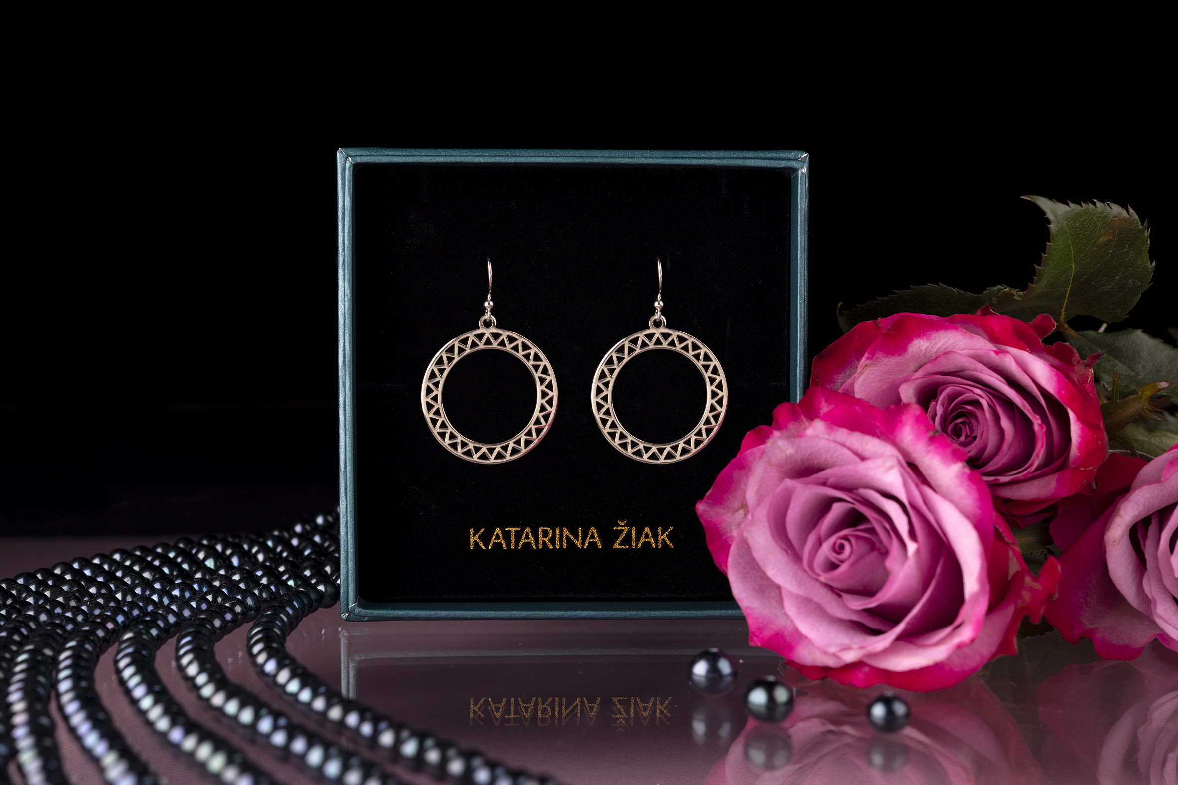 Náušnice drotársky kruh vlnovka 1