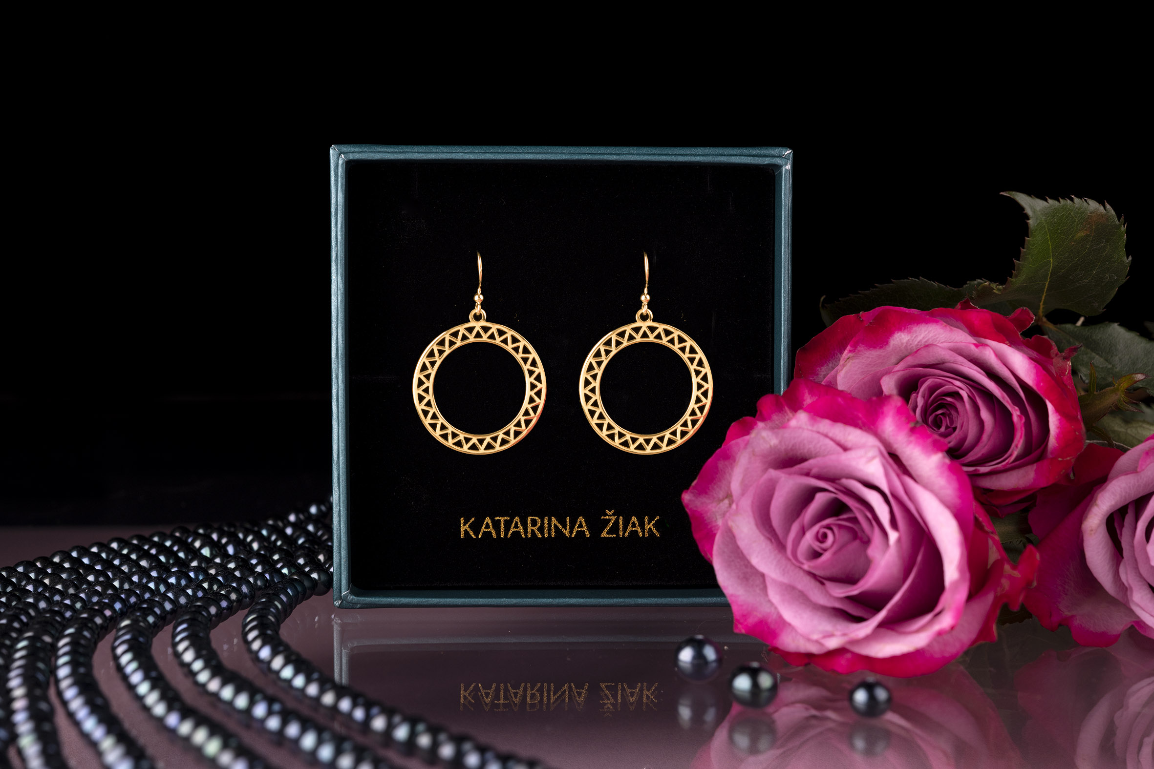 Náušnice drotársky kruh vlnovka 1