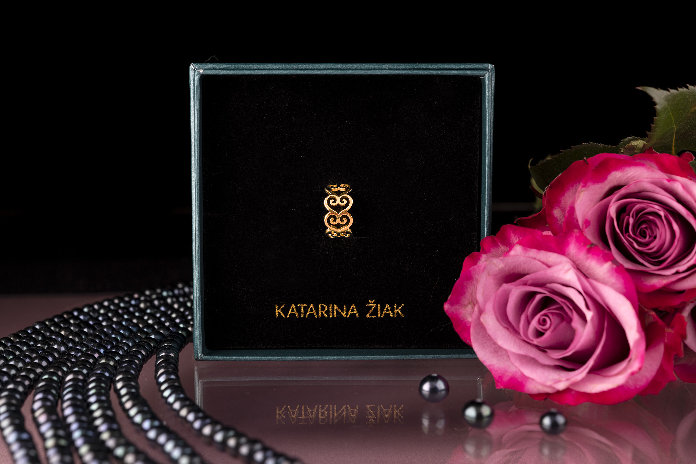 Prsteň drotárstvo - srdce 1