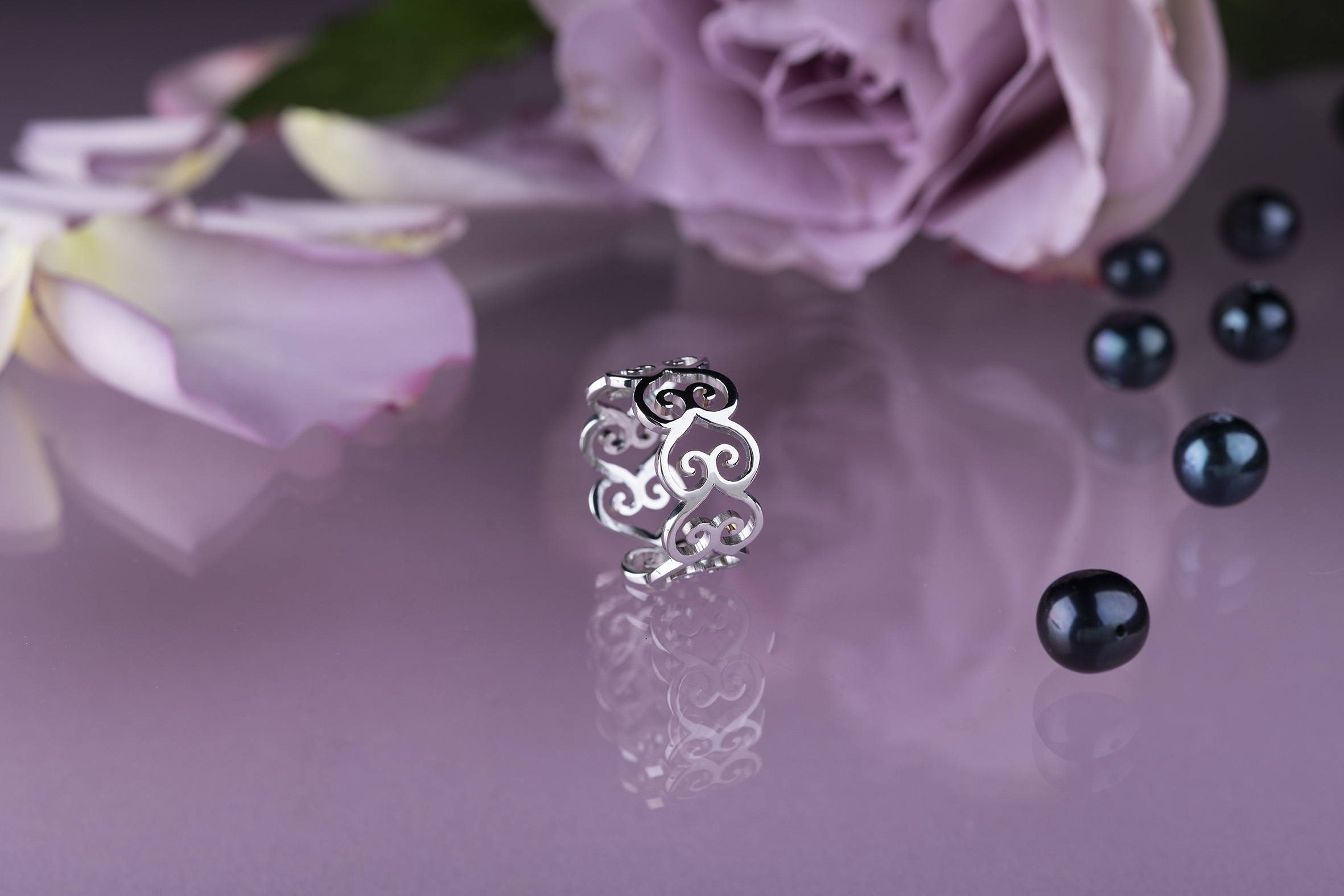 Prsteň drotárstvo - srdce 1