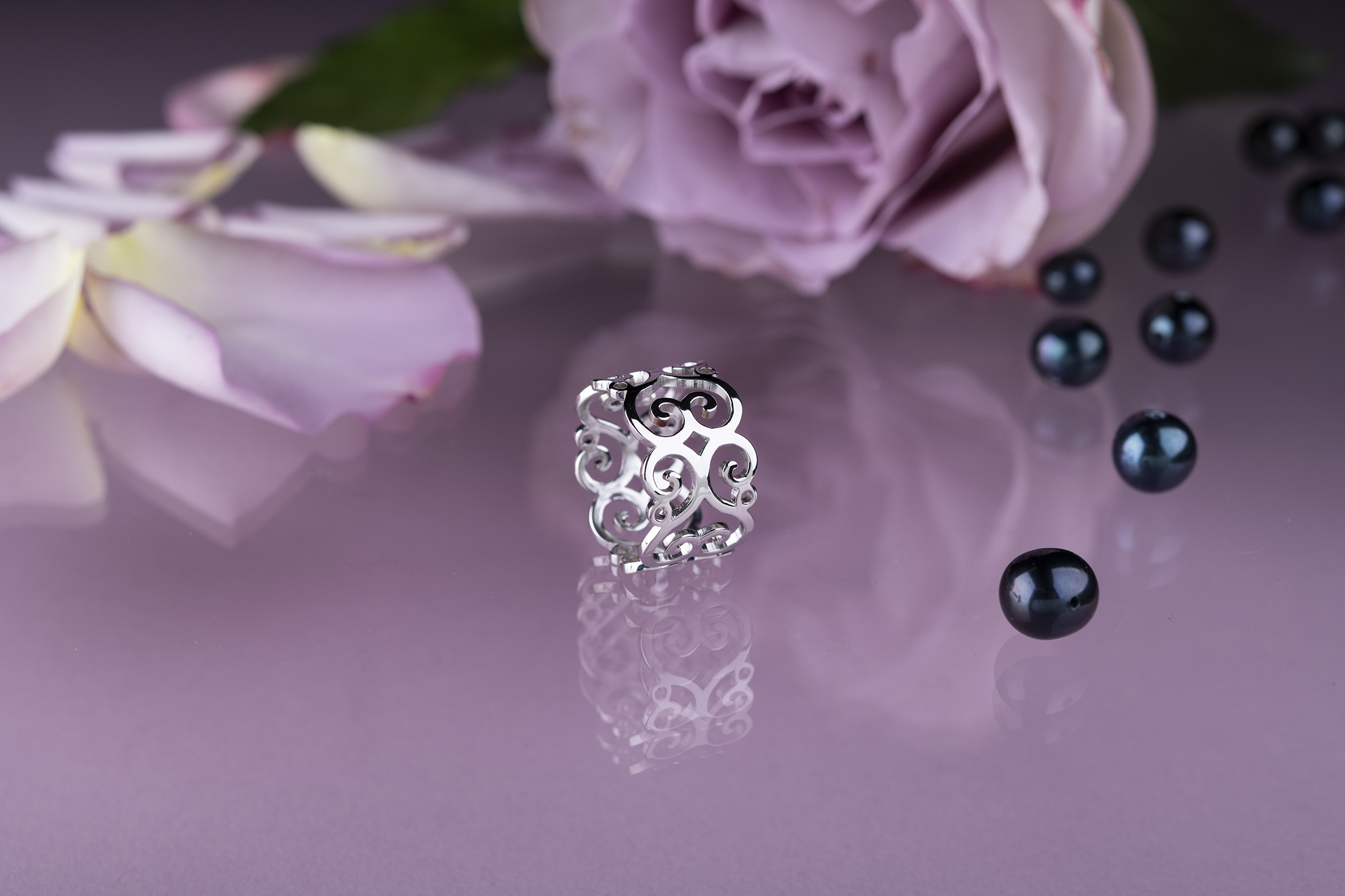 Prsteň drotárstvo - srdce 2