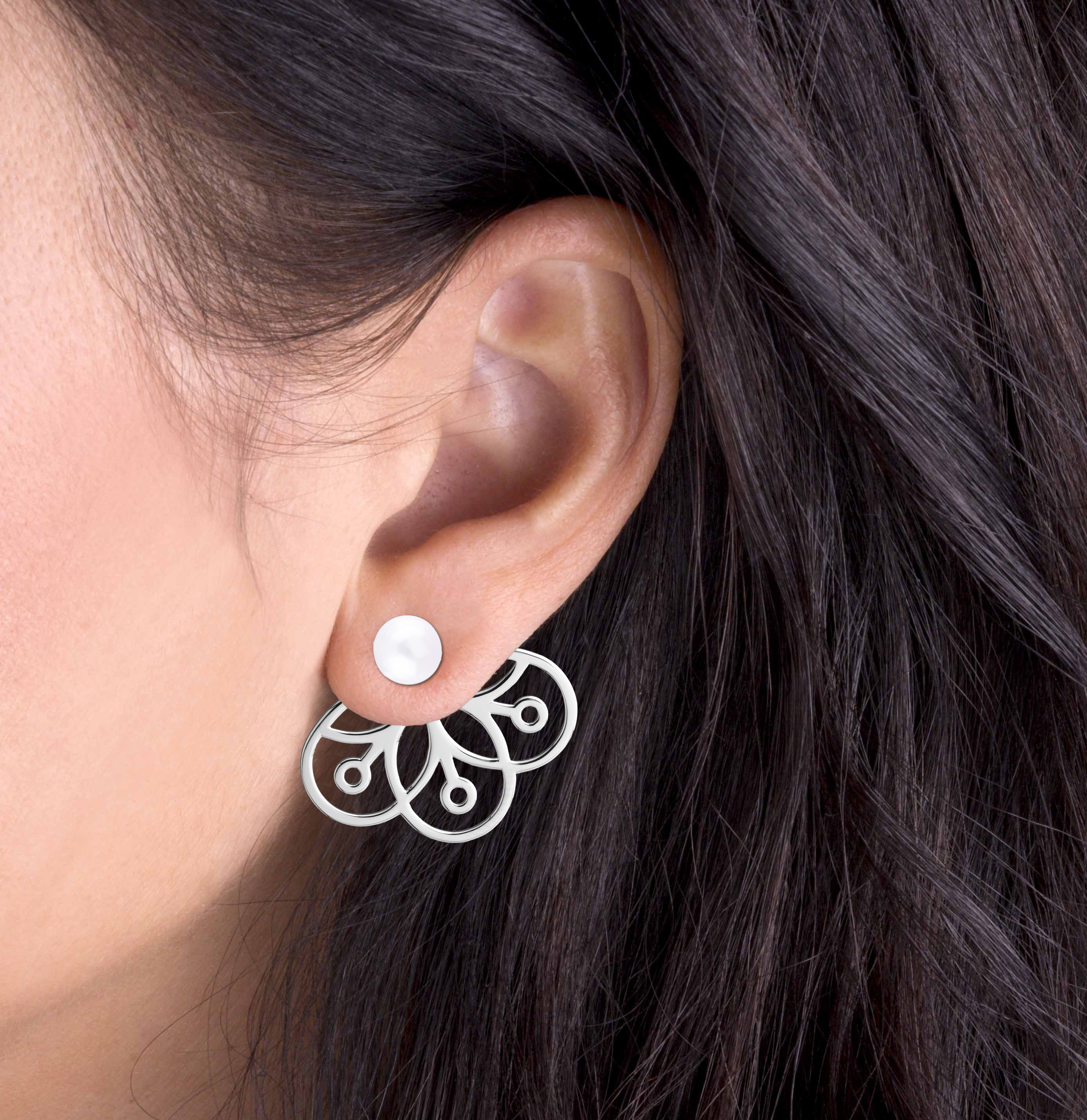 Záušnice kvet života - malý vejárik 1