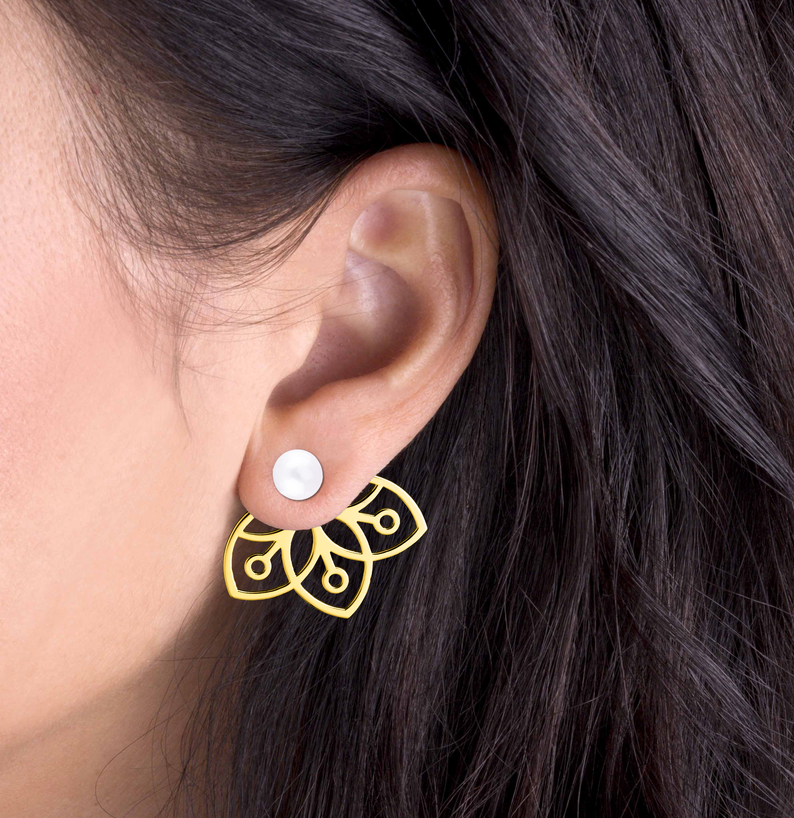 Záušnice kvet života - malý vejárik 2