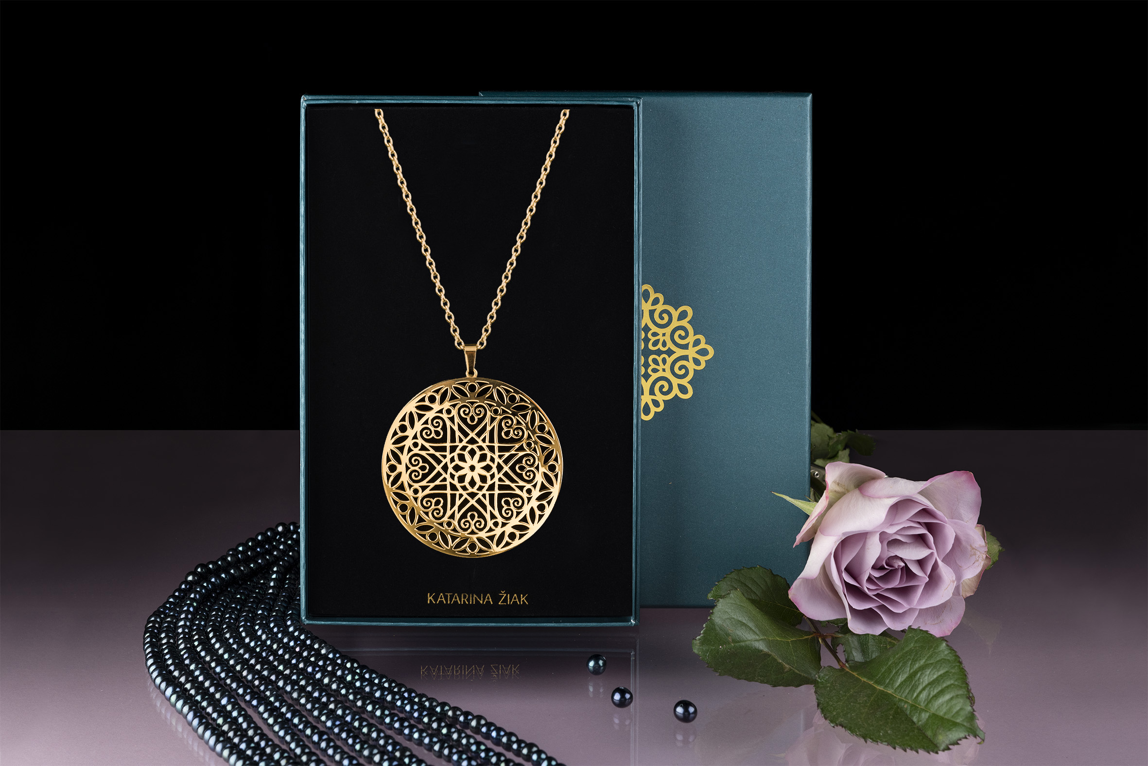 Prívesok drotársky ornament kruh 2